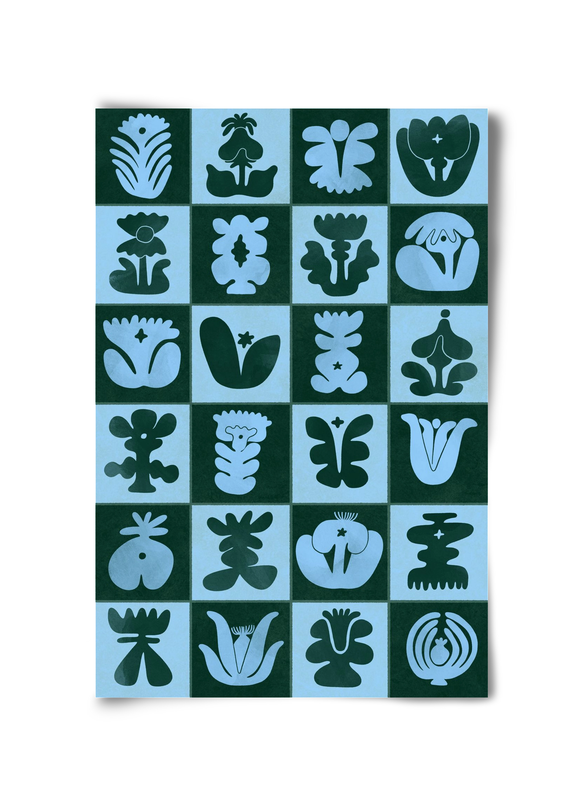 Green & Blue, 30x45 cm, Keret nélkül