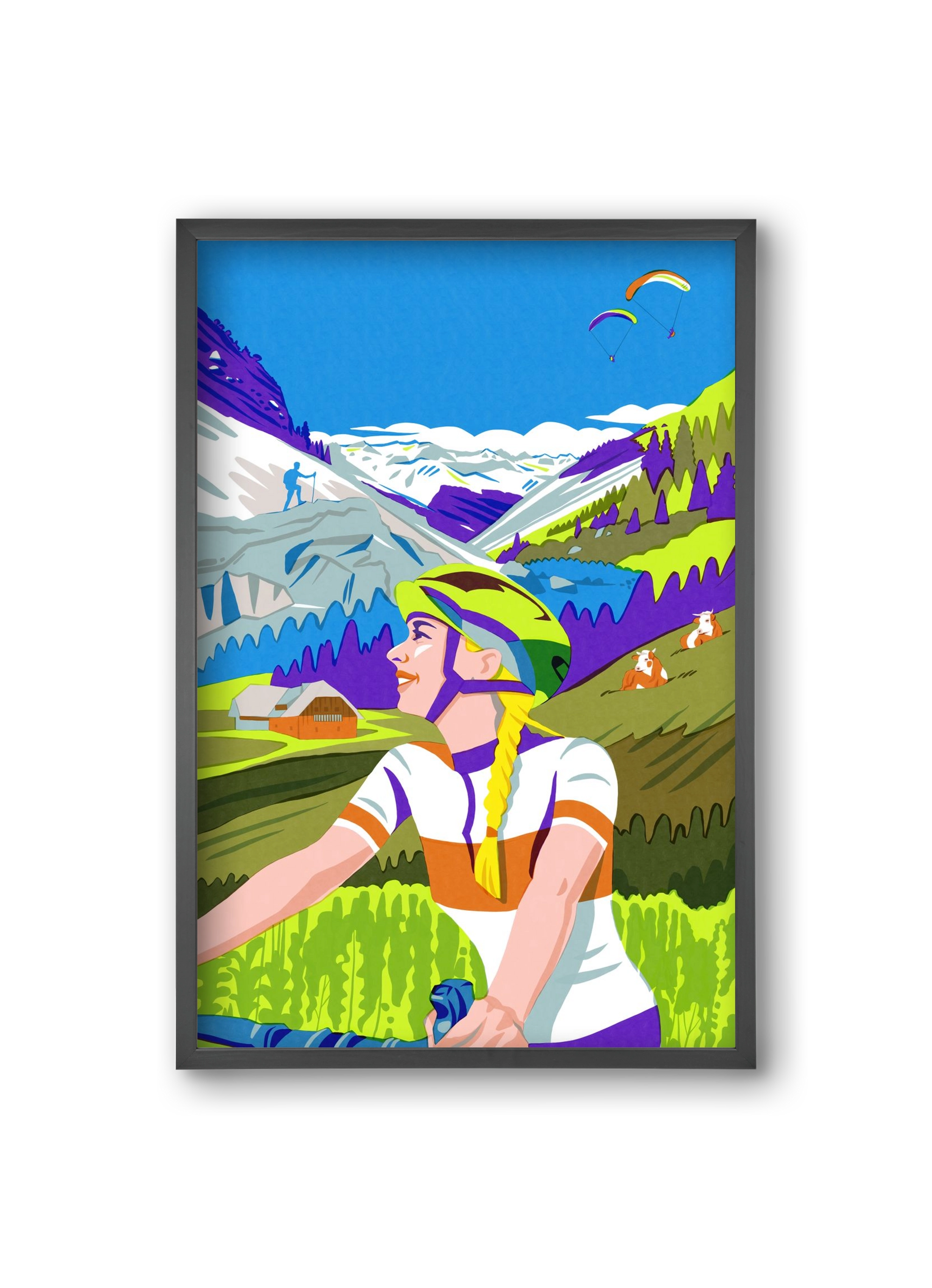 Austria, 20x30 cm (20x30 cm), Fekete keret