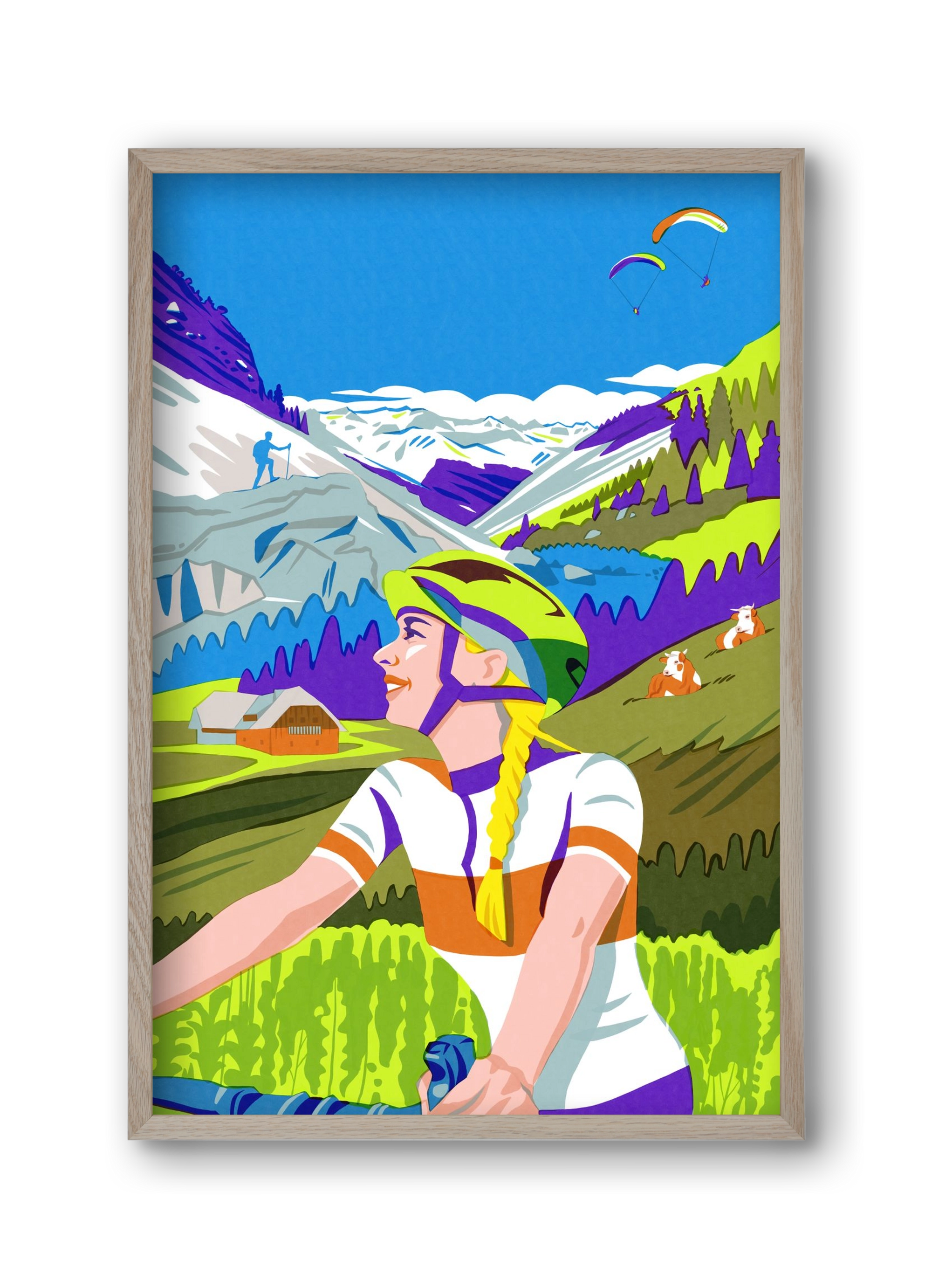 Austria, 30x45 cm (30x45 cm), Tölgy keret