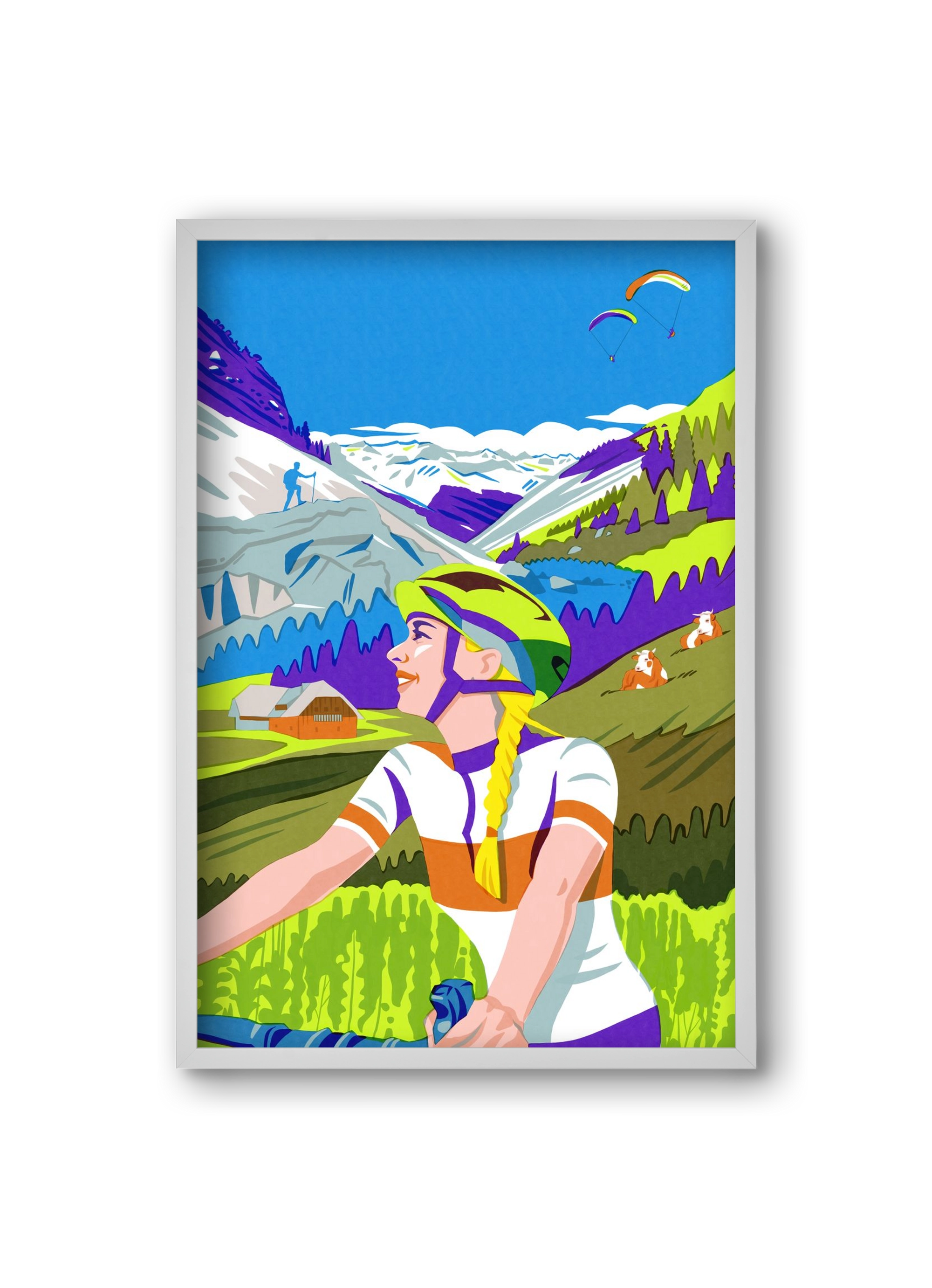 Austria, 20x30 cm (20x30 cm), Fehér keret