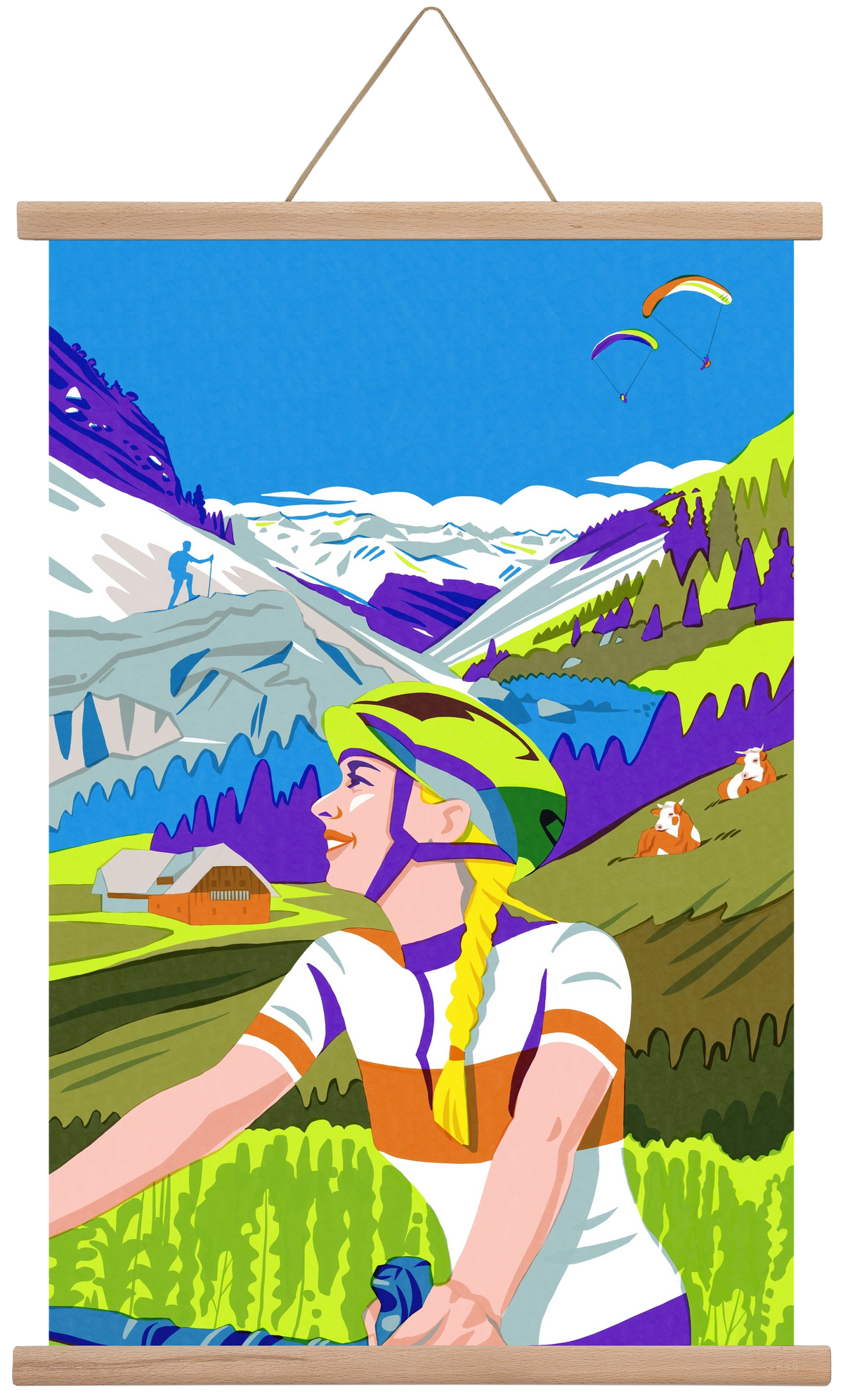 Austria, 40x60 cm (40x60 cm), Tölgy akasztó