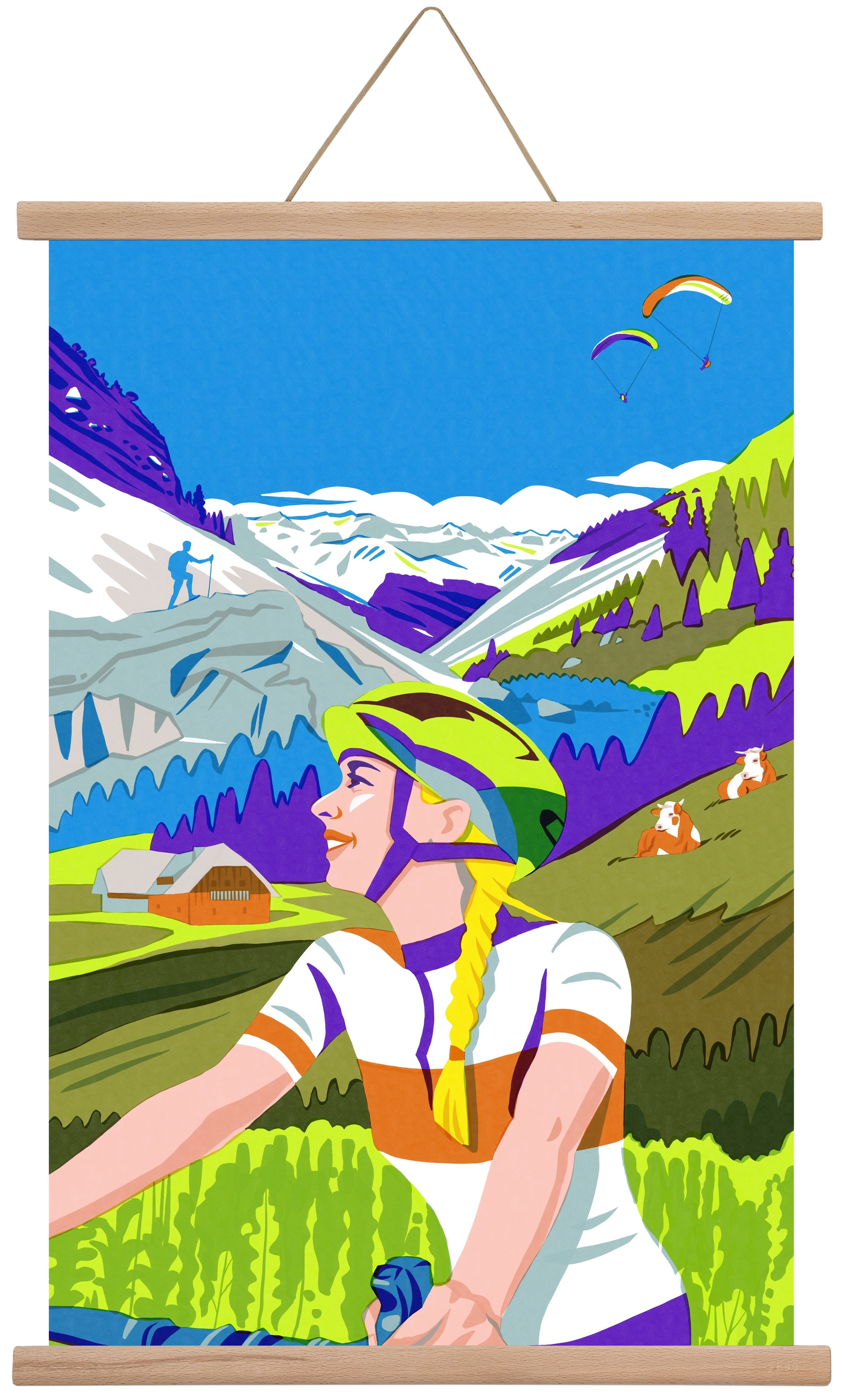 Austria, 40x60 cm (40x60 cm), Tölgy akasztó