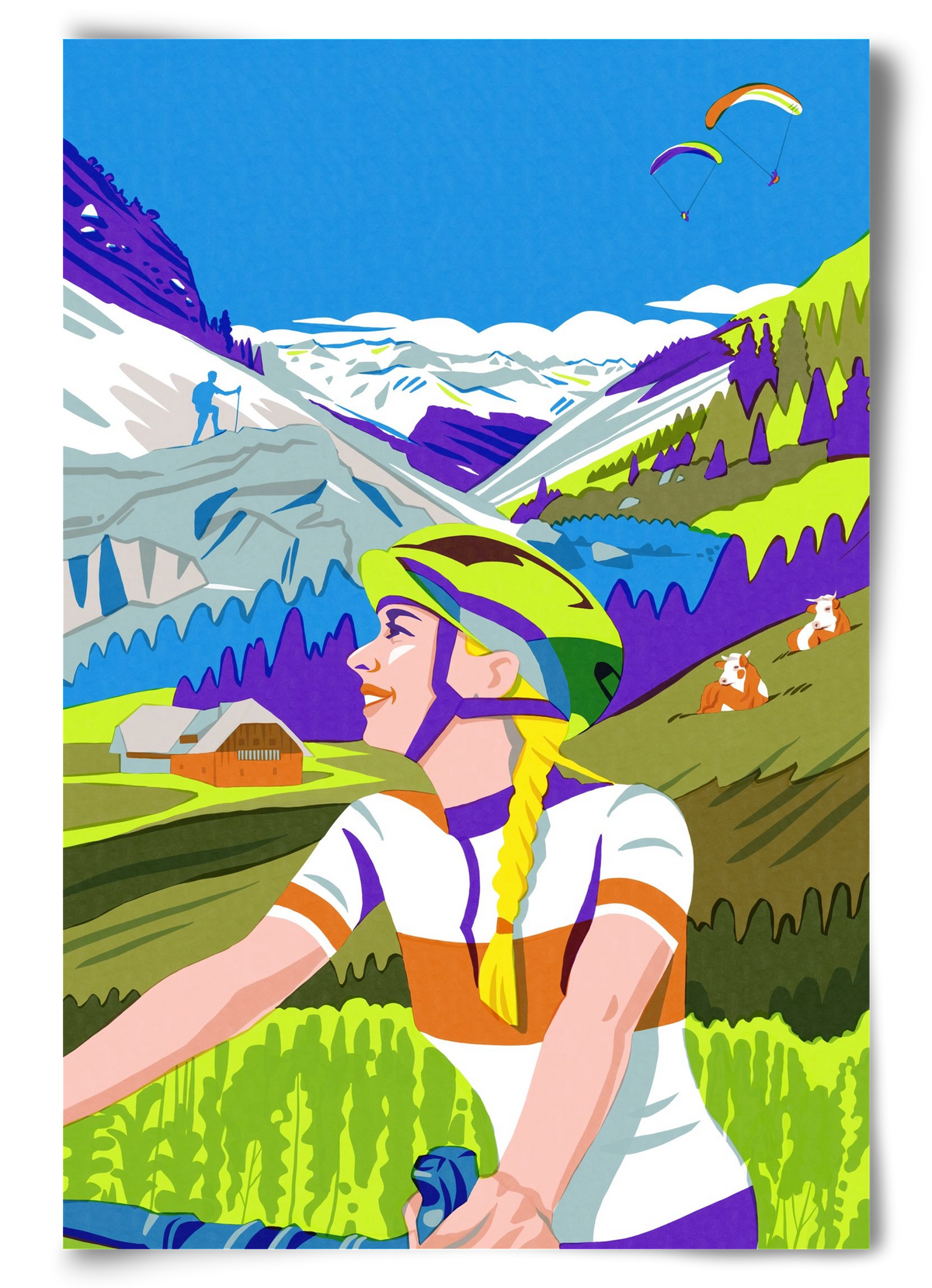 Austria, 60x90 cm, Keret nélkül