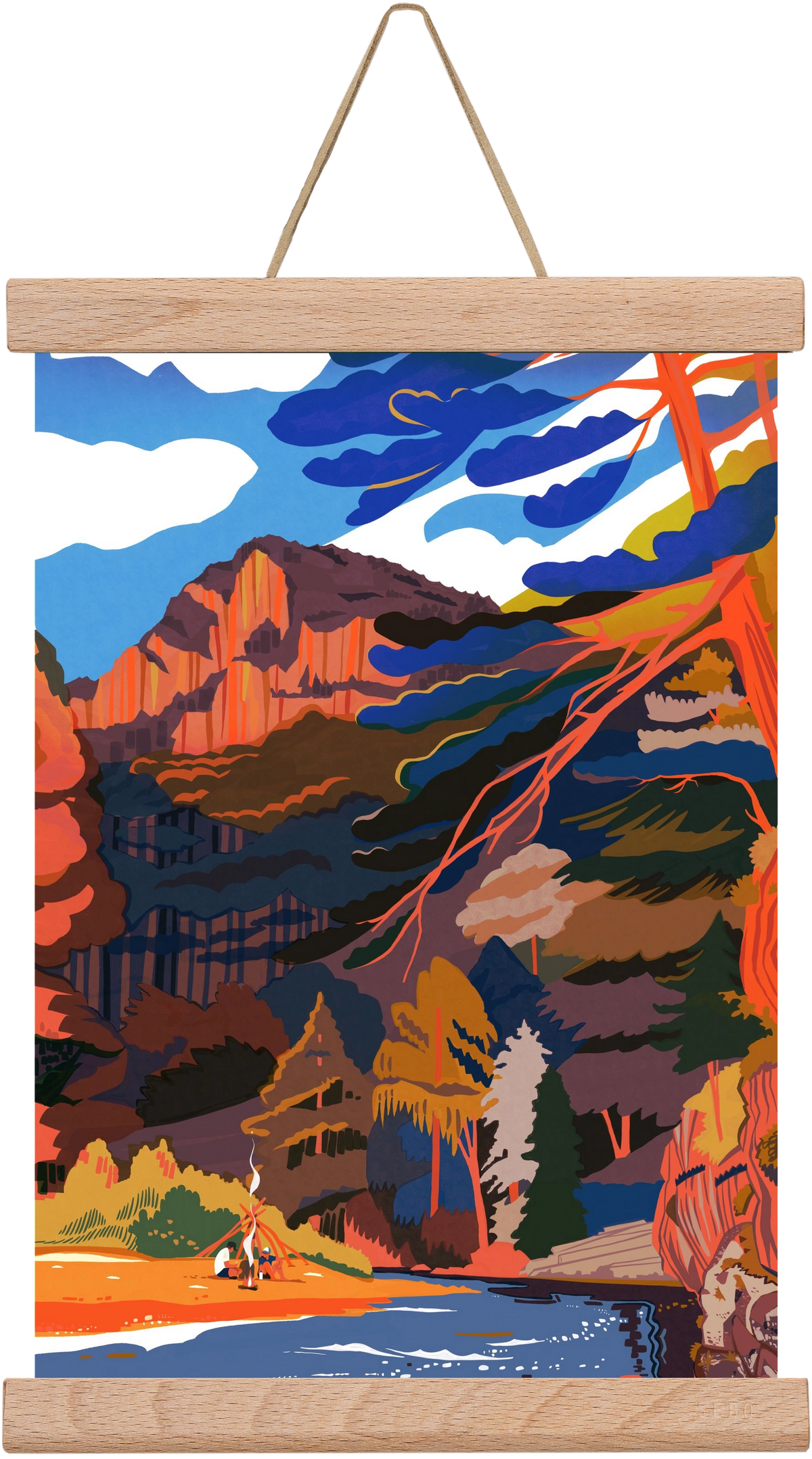 Höllental, 20x30 cm (20x30 cm), Tölgy akasztó