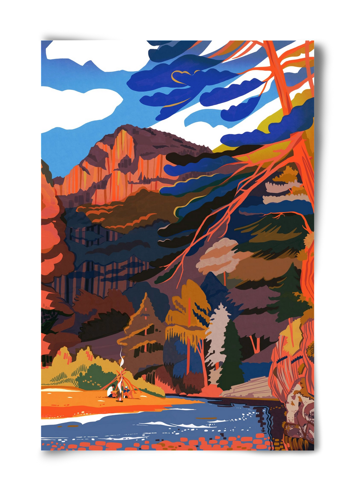 Höllental, 40x60 cm, Keret nélkül