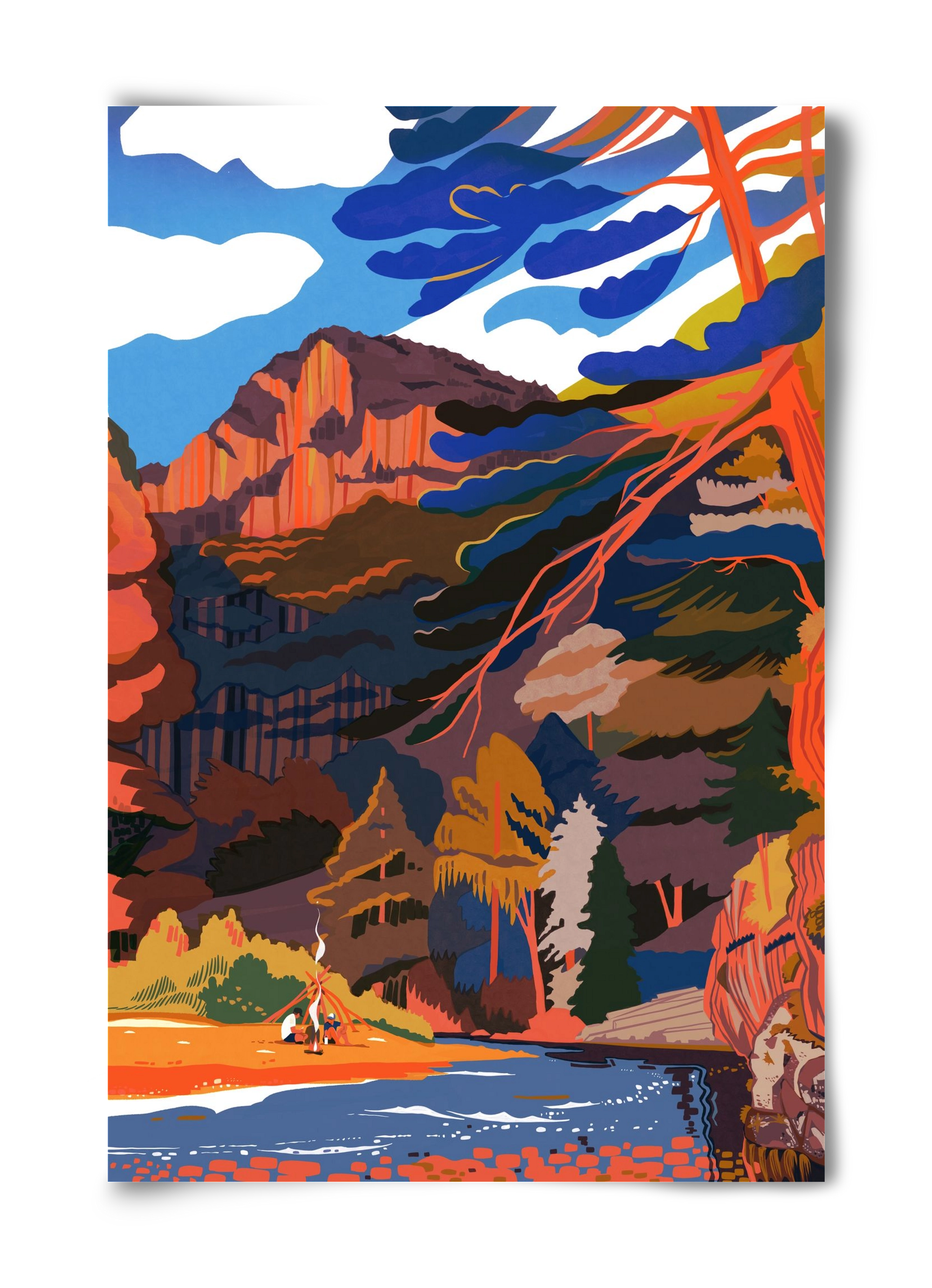 Höllental, 40x60 cm, Keret nélkül