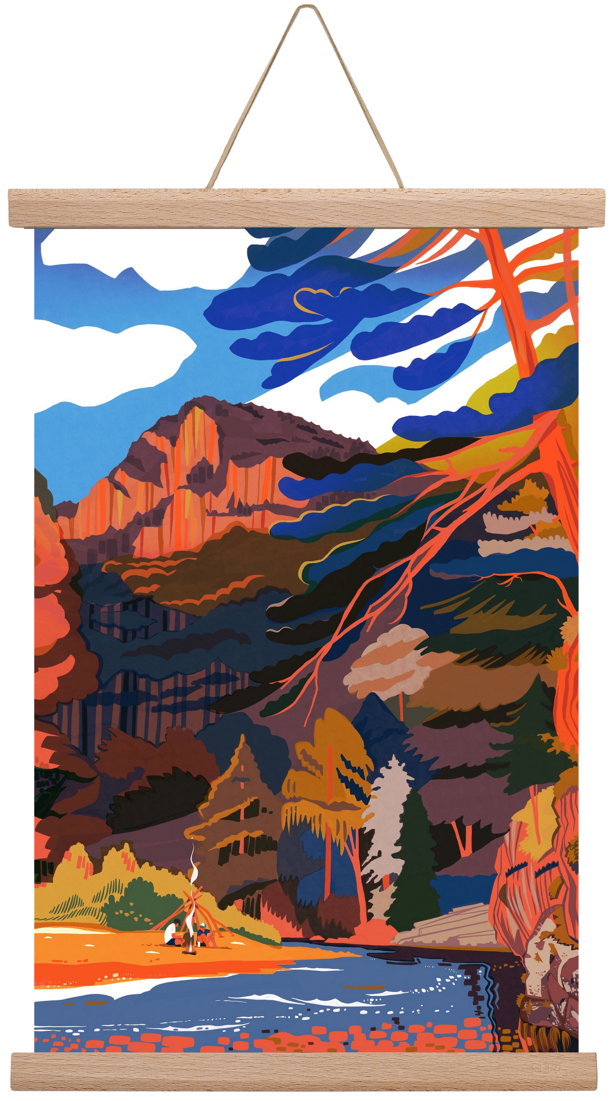 Höllental, 30x45 cm (30x45 cm), Tölgy akasztó