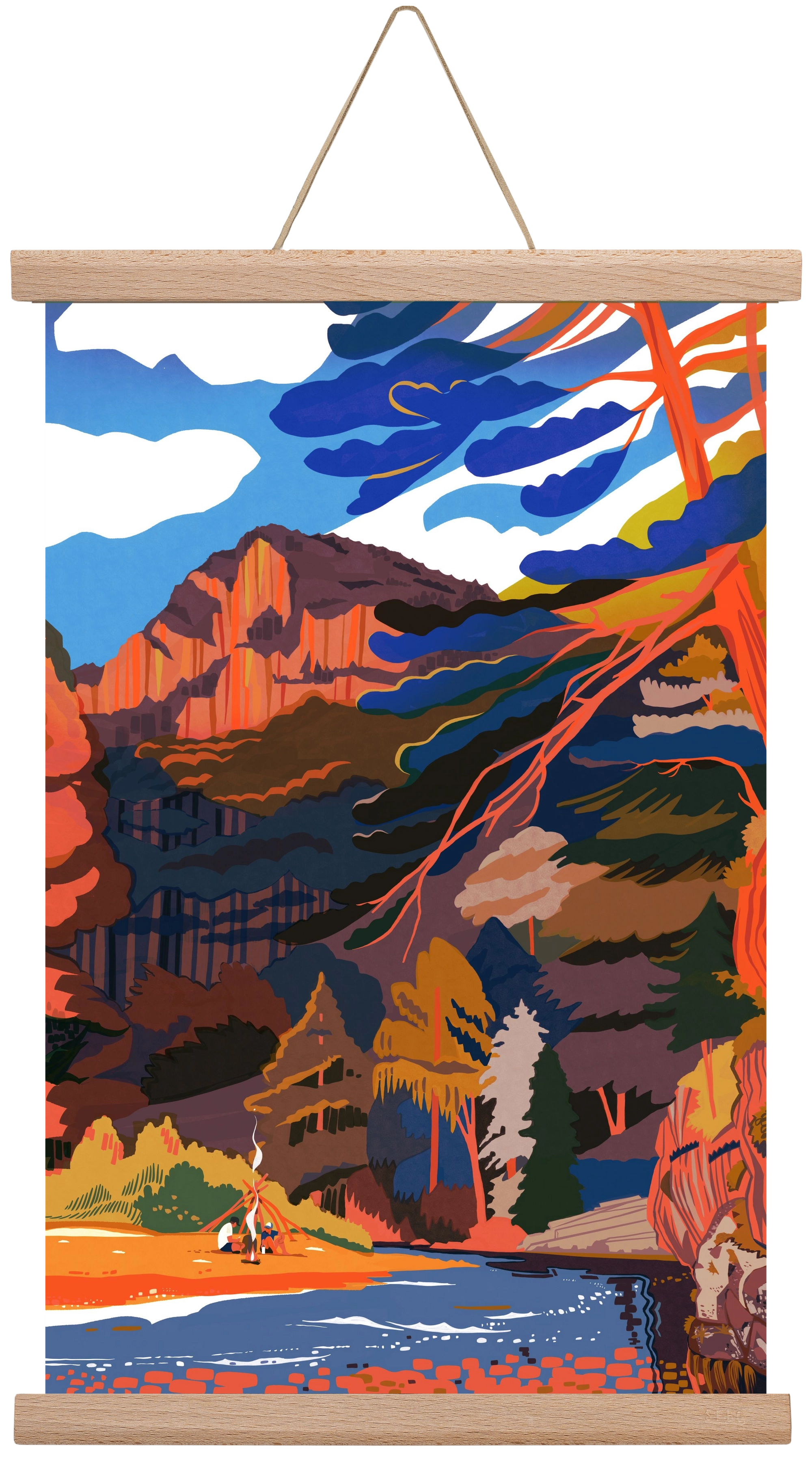 Höllental, 30x45 cm (30x45 cm), Tölgy akasztó