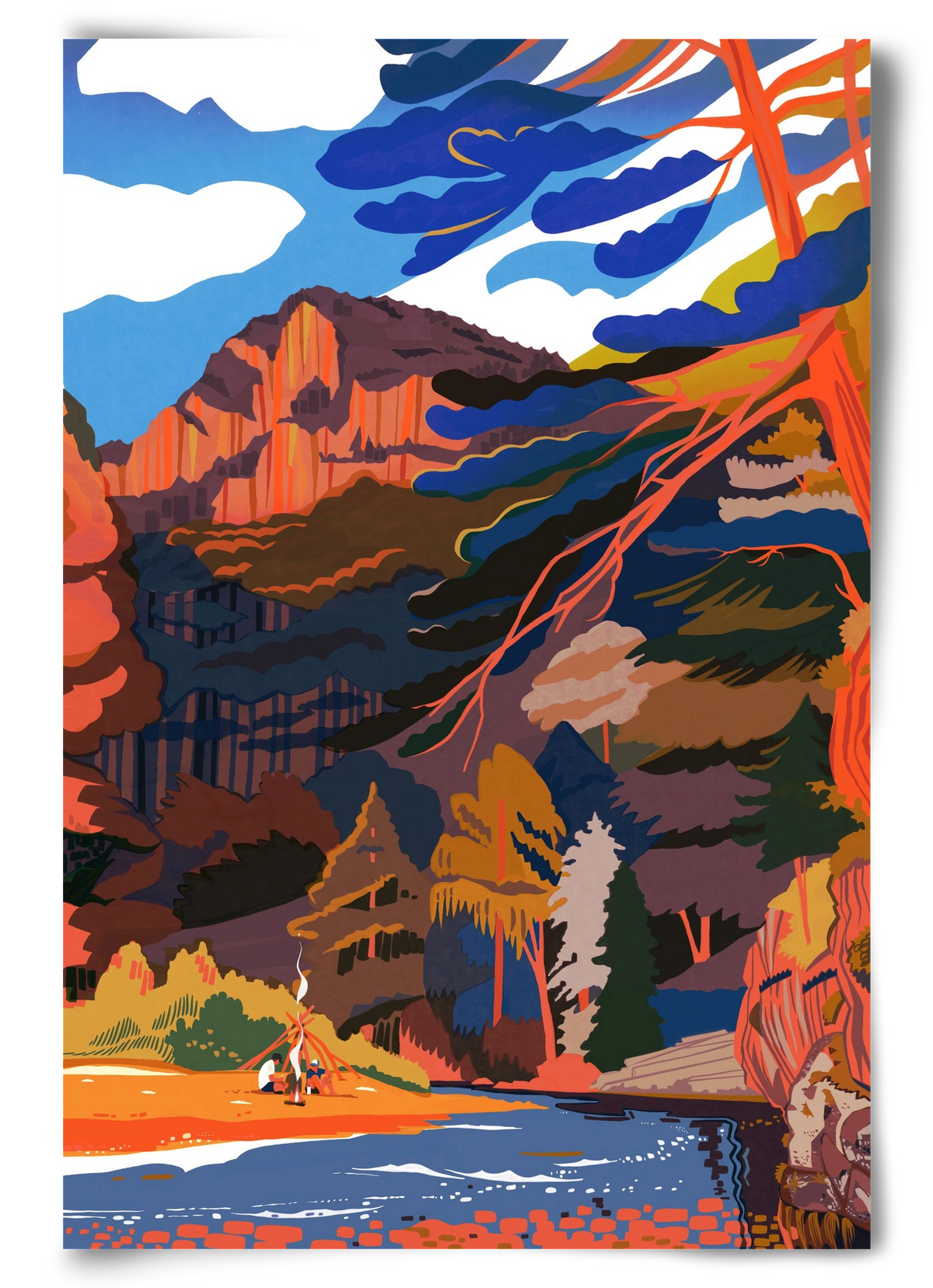 Höllental, 60x90 cm, Keret nélkül