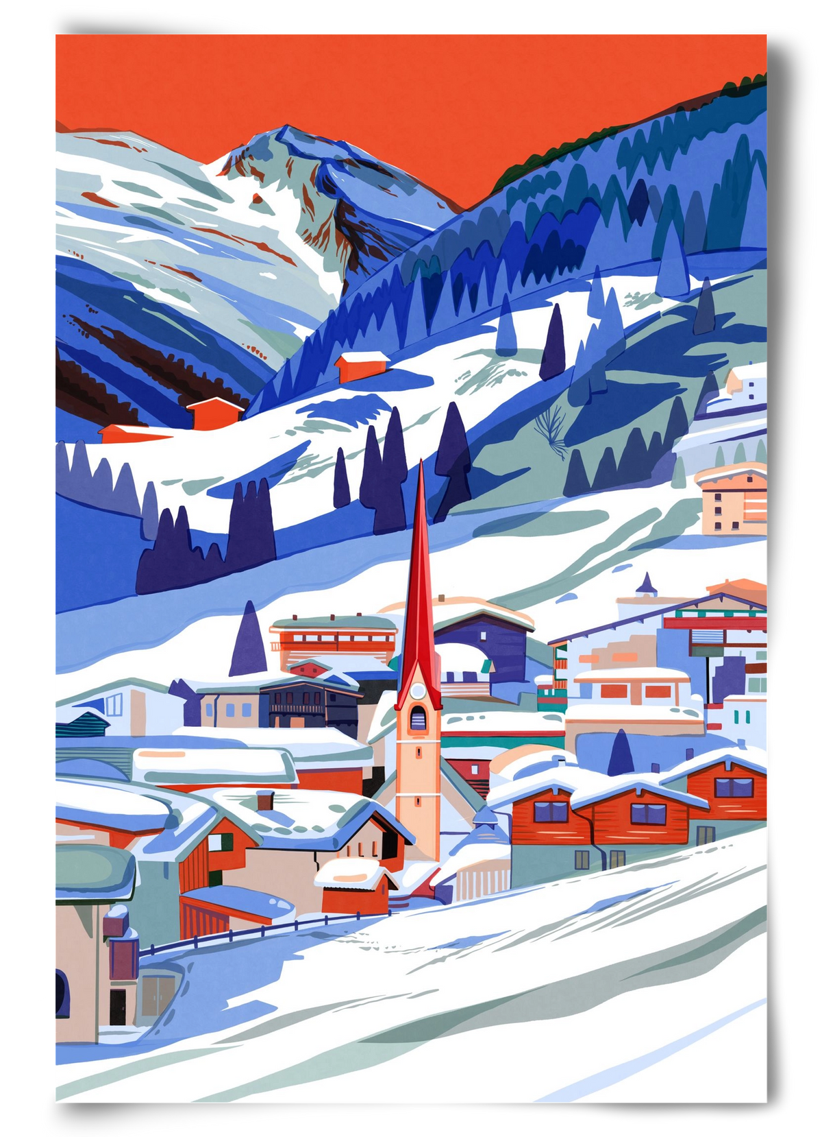 Zillertal, 60x90 cm, Keret nélkül