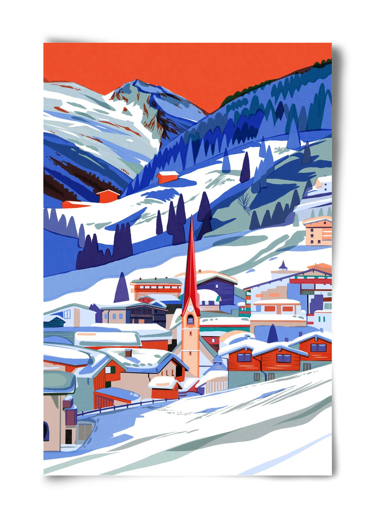 Zillertal, 40x60 cm, Keret nélkül