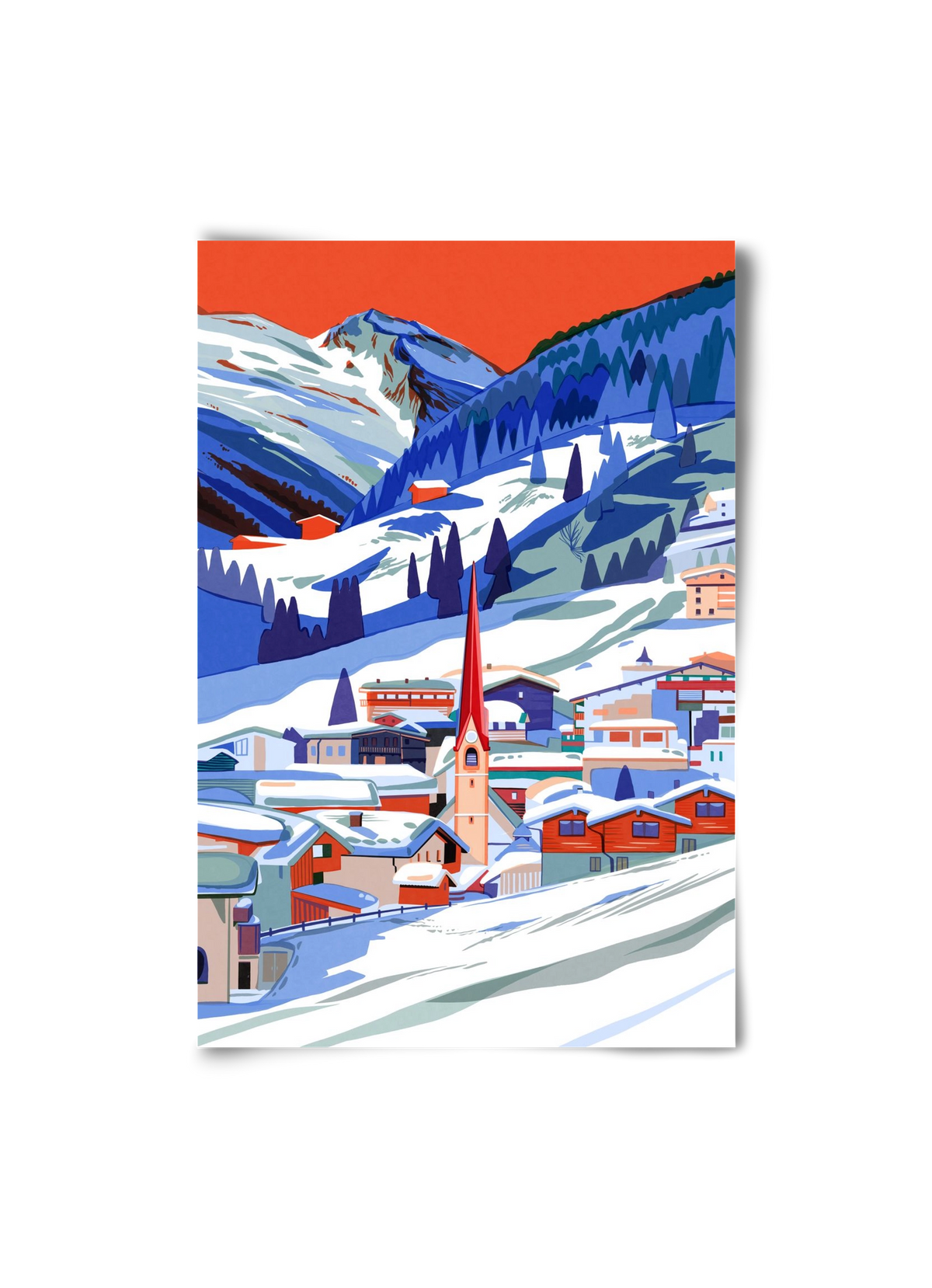 Zillertal, 20x30 cm, Keret nélkül