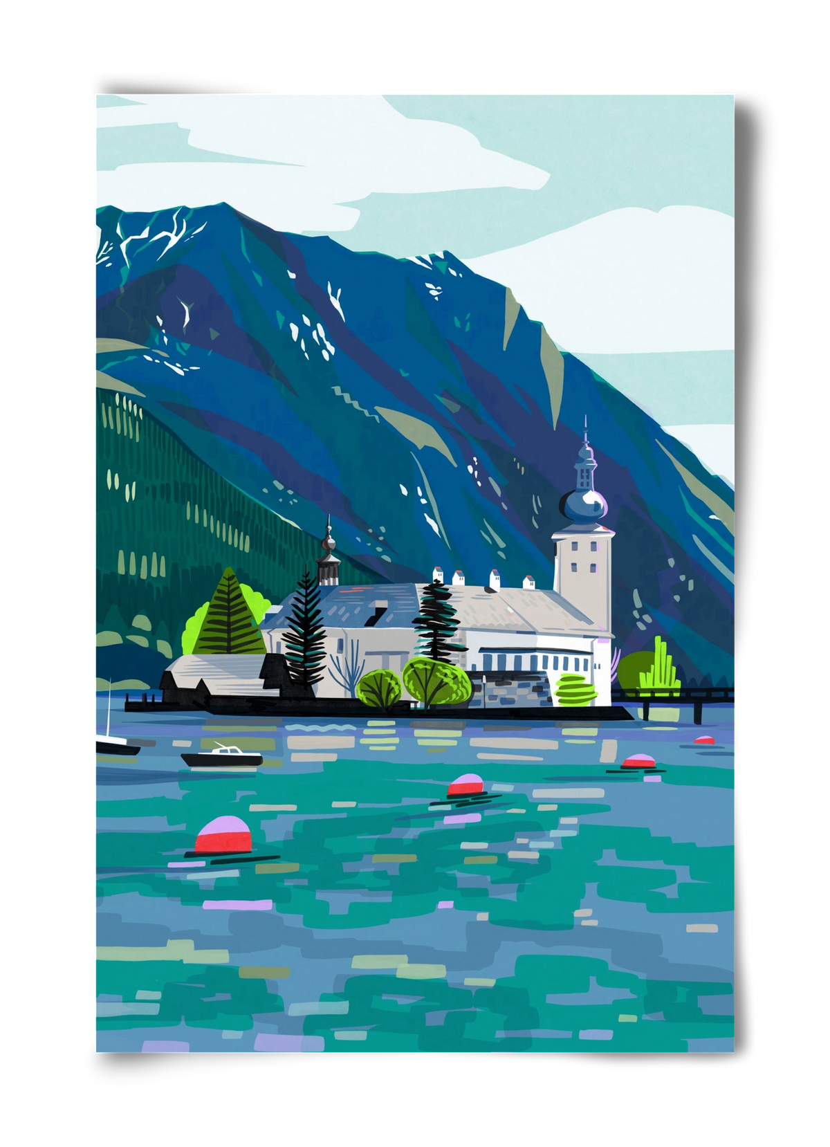 Gmunden, 40x60 cm, Keret nélkül