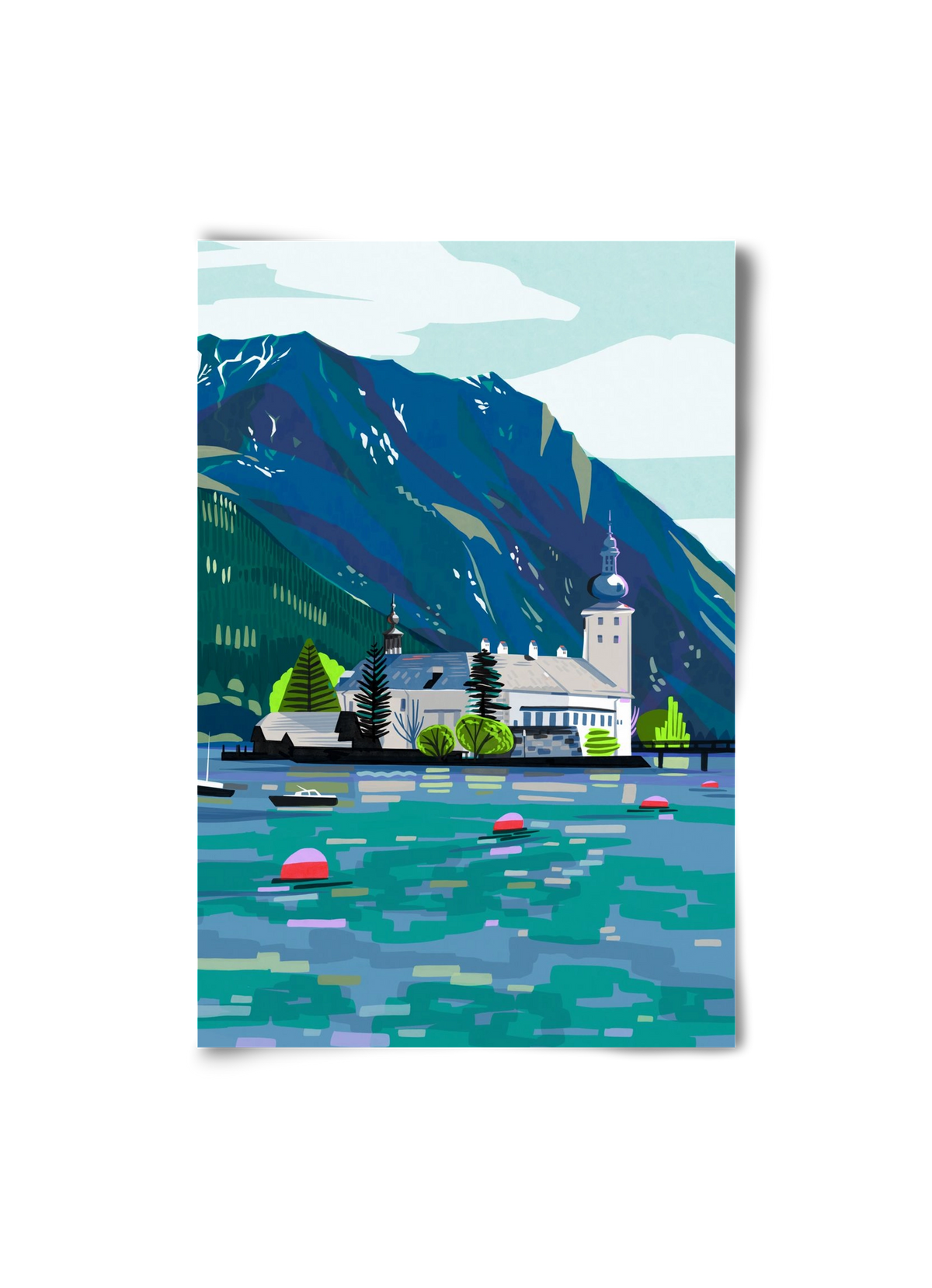 Gmunden, 20x30 cm, Keret nélkül