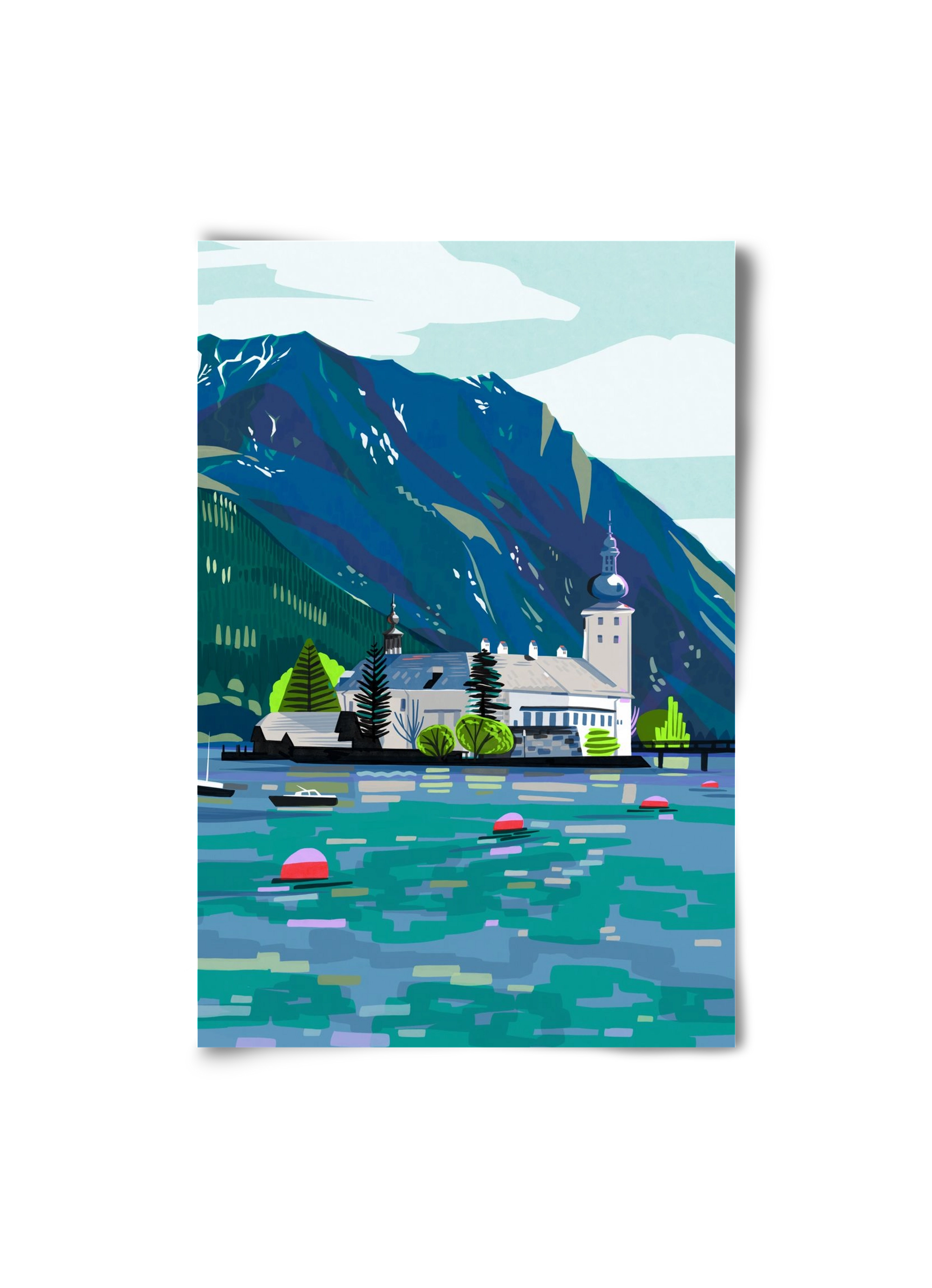 Gmunden, 20x30 cm, Keret nélkül