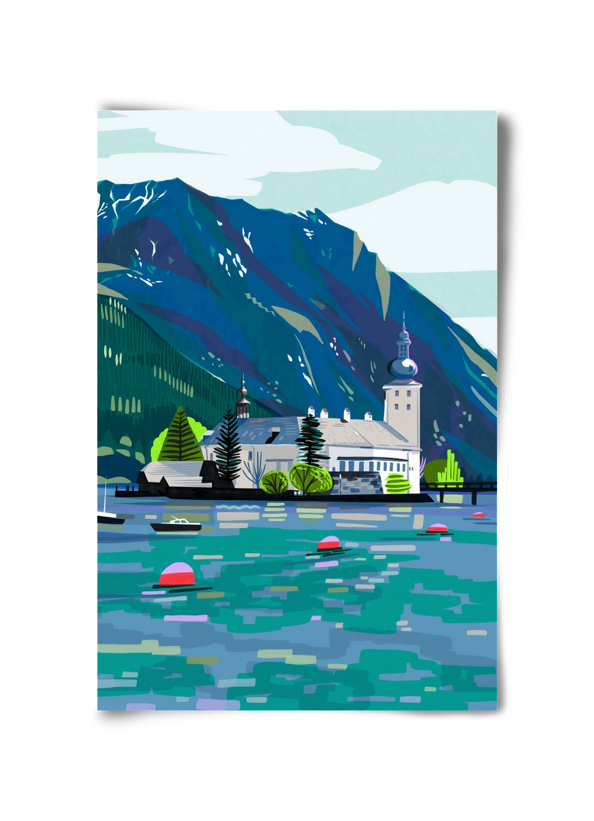 Gmunden, 30x45 cm, Keret nélkül