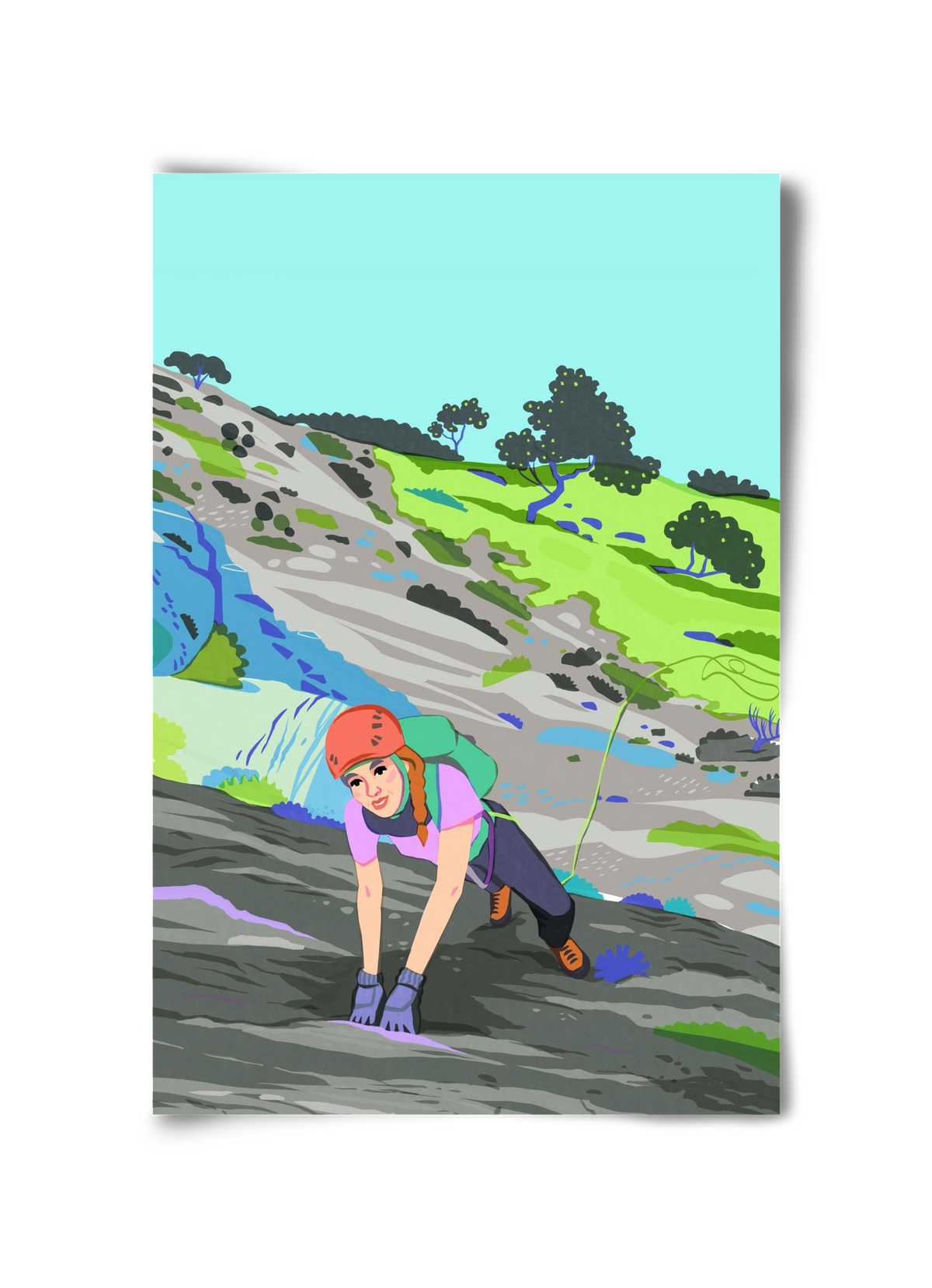 Climber, 30x45 cm, Keret nélkül