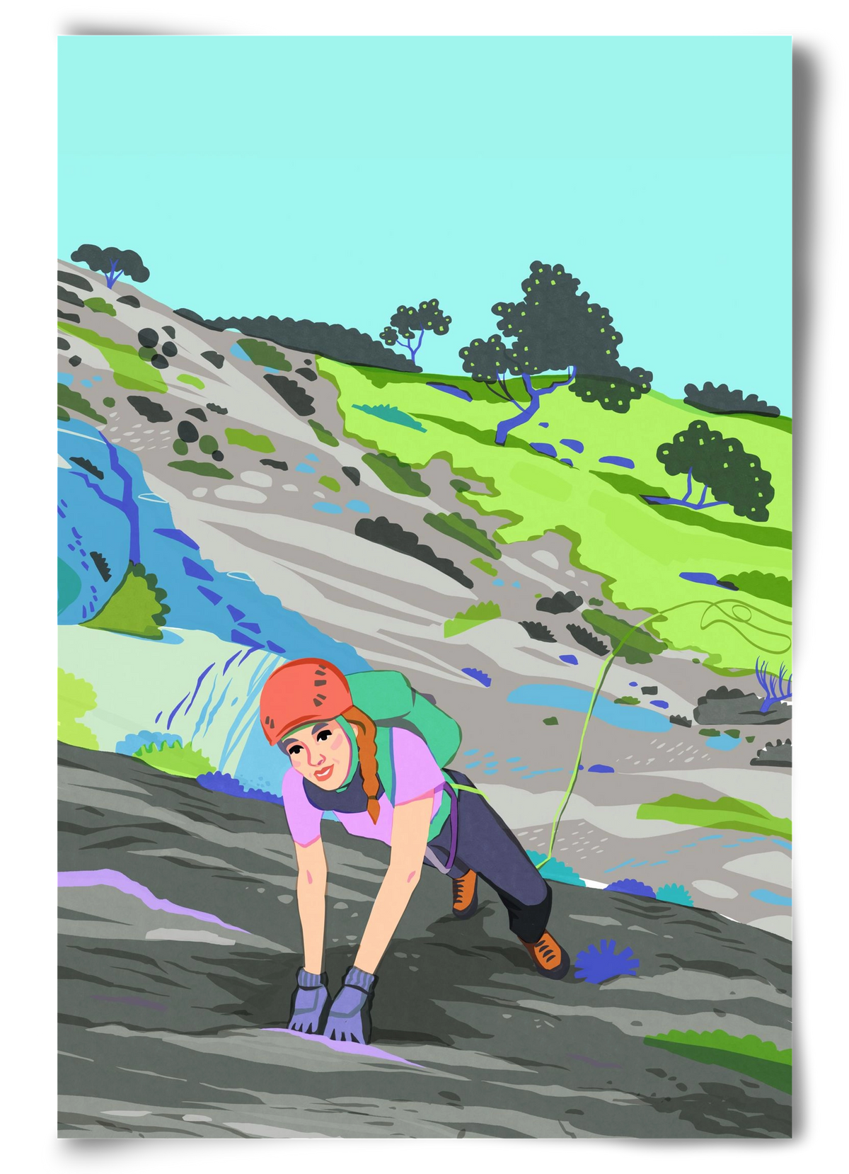 Climber, 60x90 cm, Keret nélkül