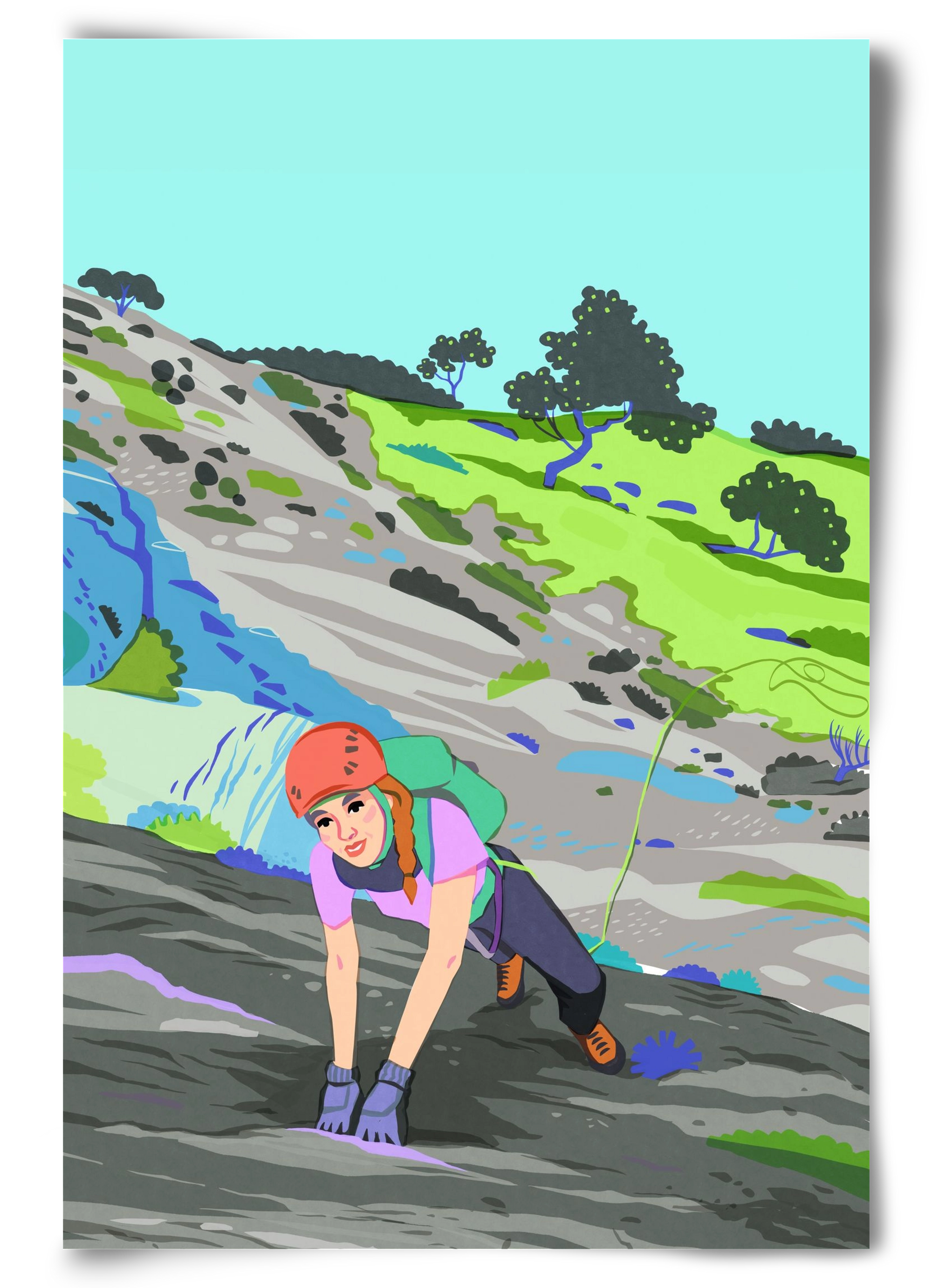 Climber, 60x90 cm, Keret nélkül