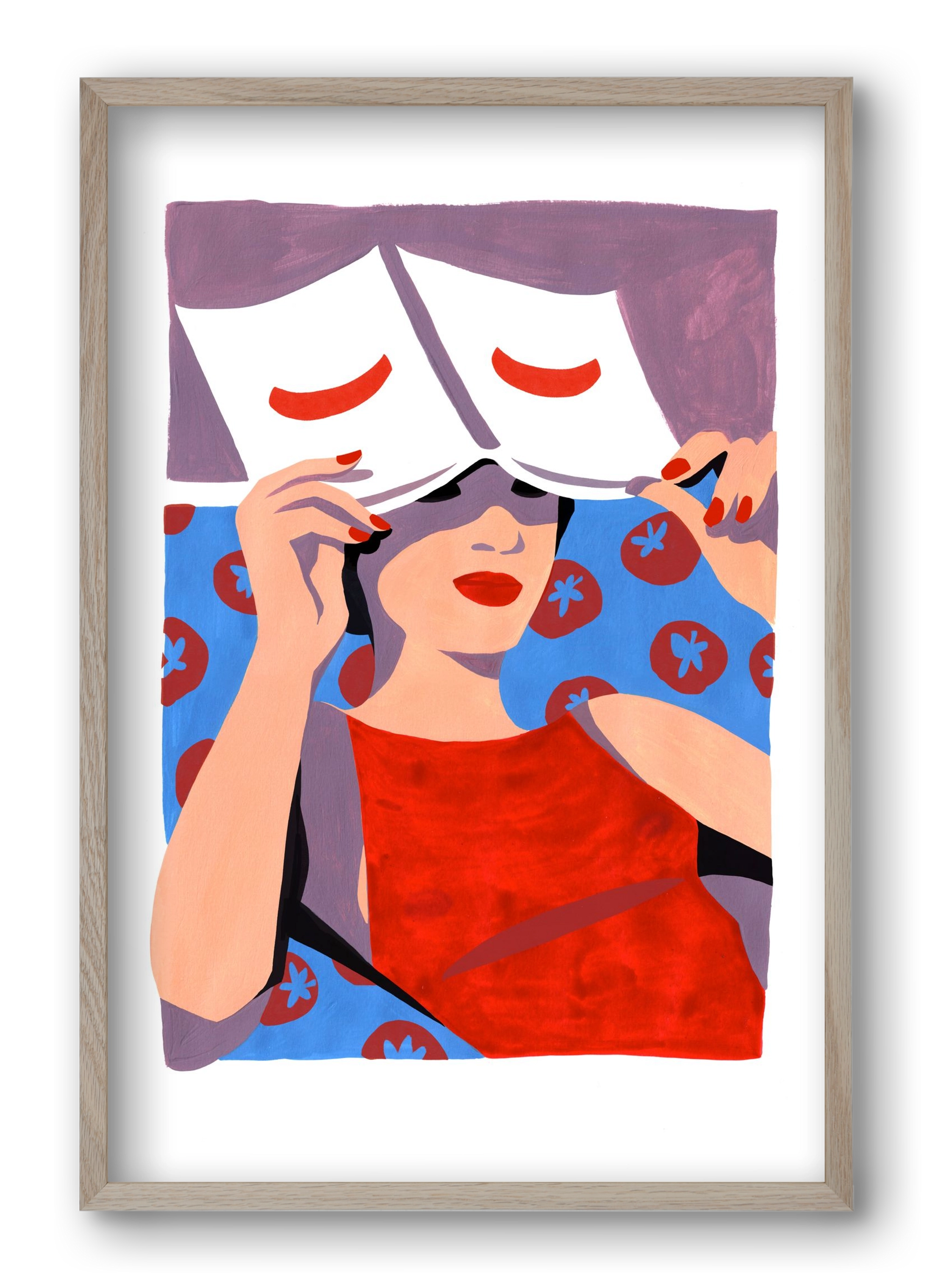 Summertime, 40x60 cm (40x60 cm), Tölgy keret