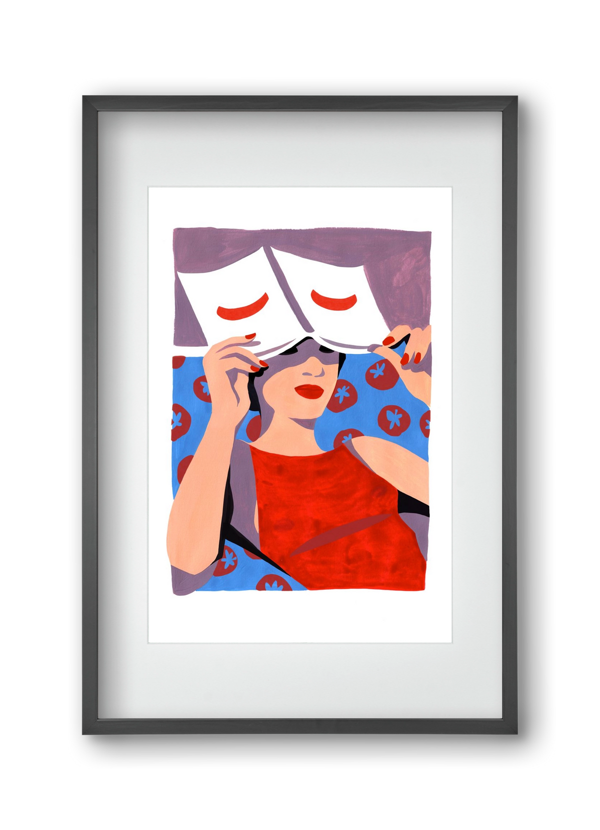 Summertime, 30x45 cm (20x30 cm), Fekete keret, paszpartuval