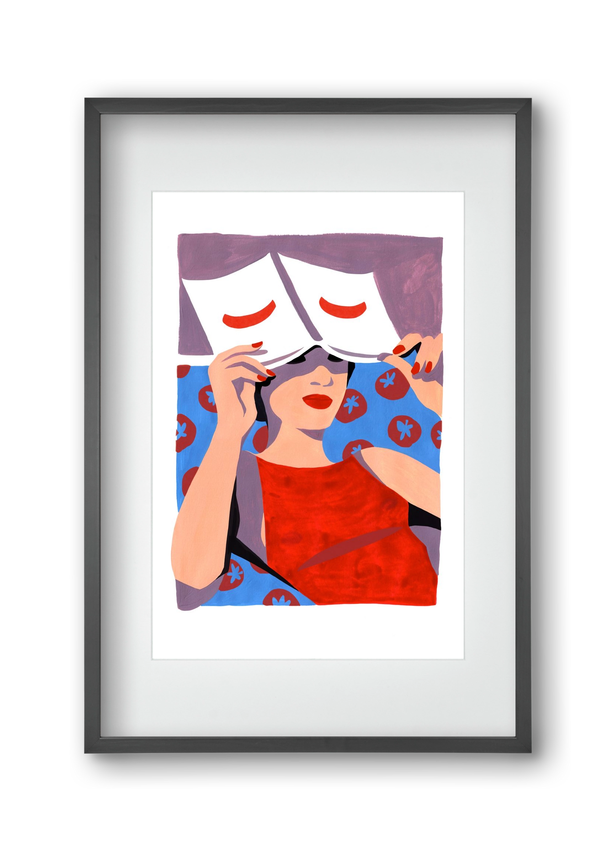 Summertime, 30x45 cm (20x30 cm), Fekete keret, paszpartuval