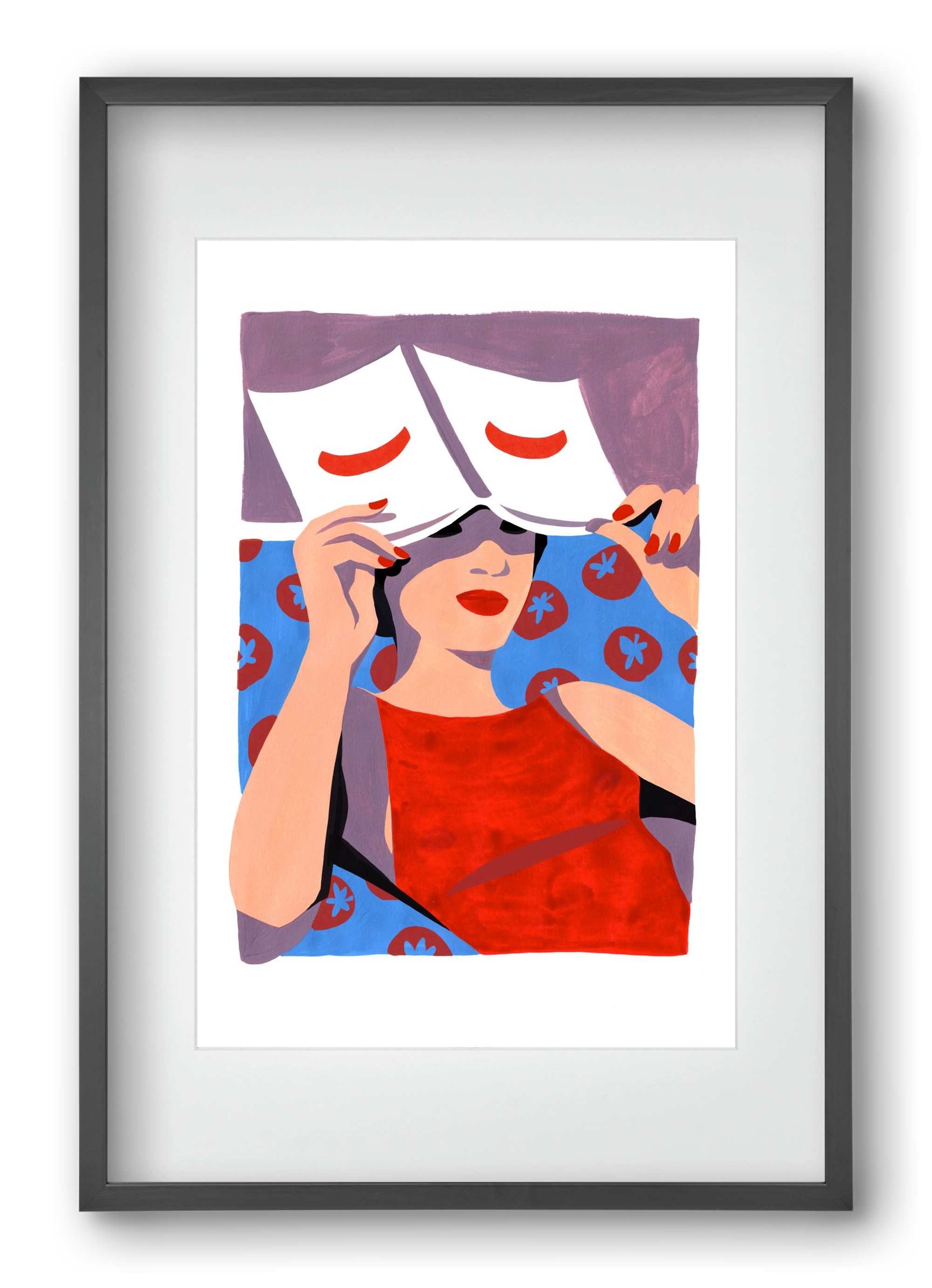 Summertime, 40x60 cm (30x45 cm), Fekete keret, paszpartuval