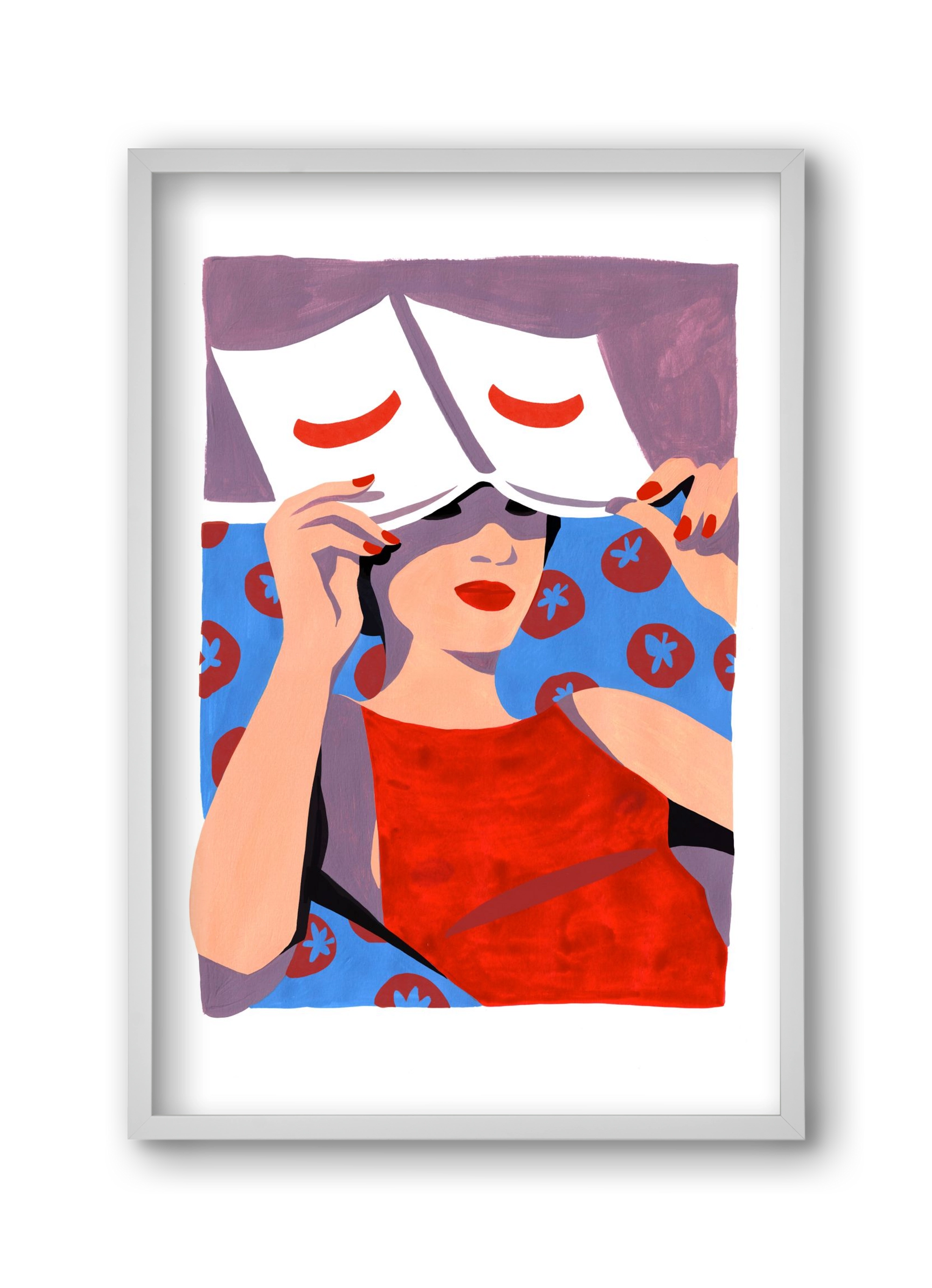 Summertime, 30x45 cm (30x45 cm), Fehér keret