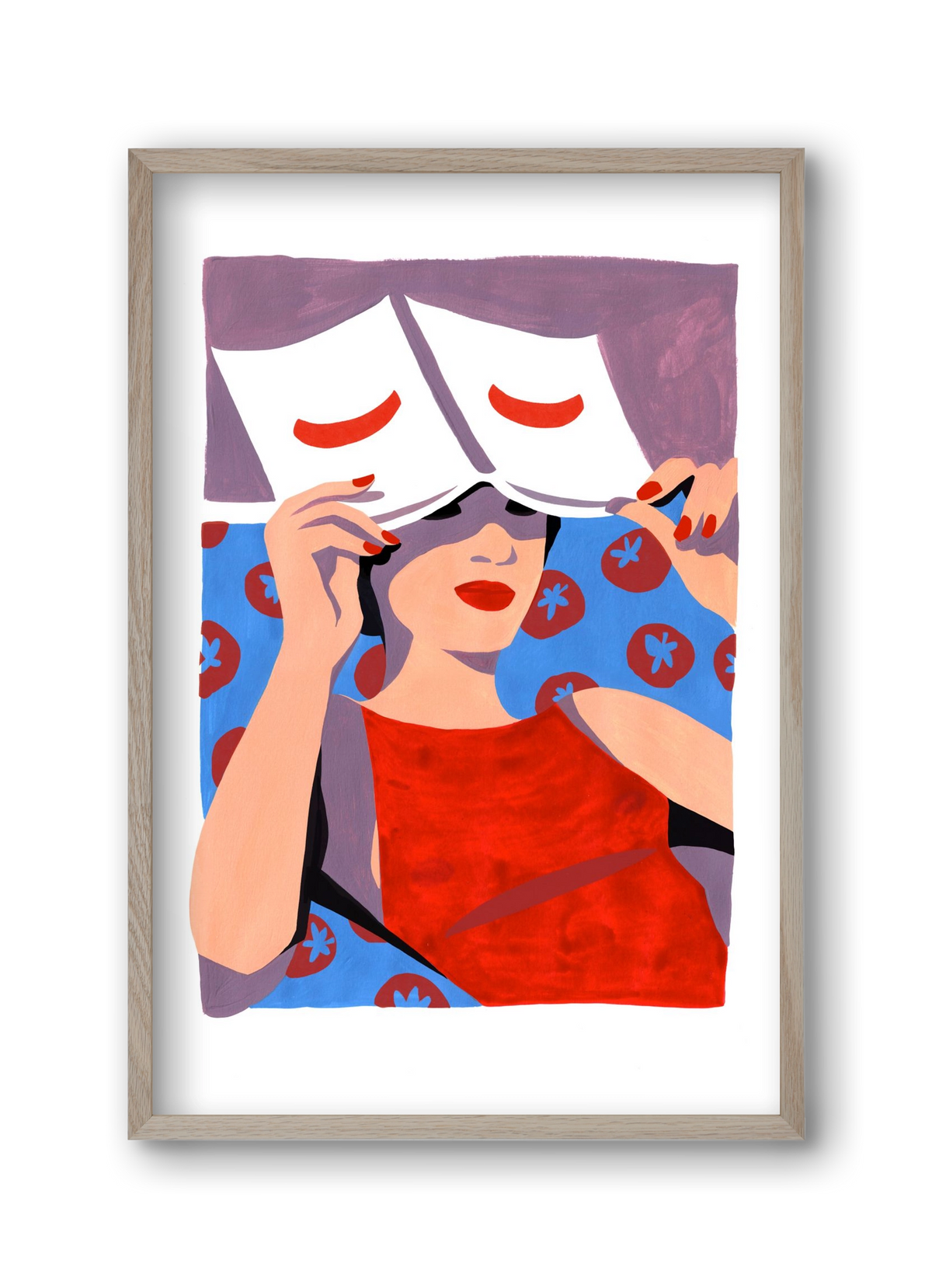 Summertime, 30x45 cm (30x45 cm), Tölgy keret