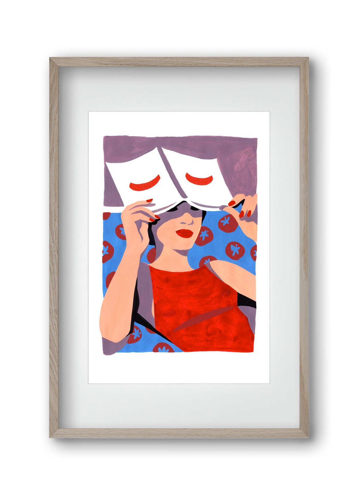 Summertime, 30x45 cm (20x30 cm), Tölgy keret, paszpartuval