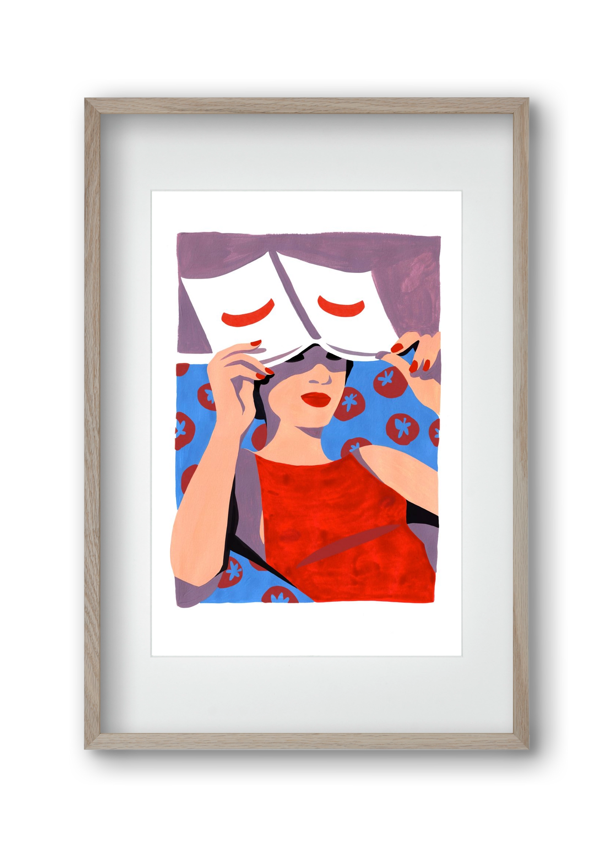 Summertime, 30x45 cm (20x30 cm), Tölgy keret, paszpartuval