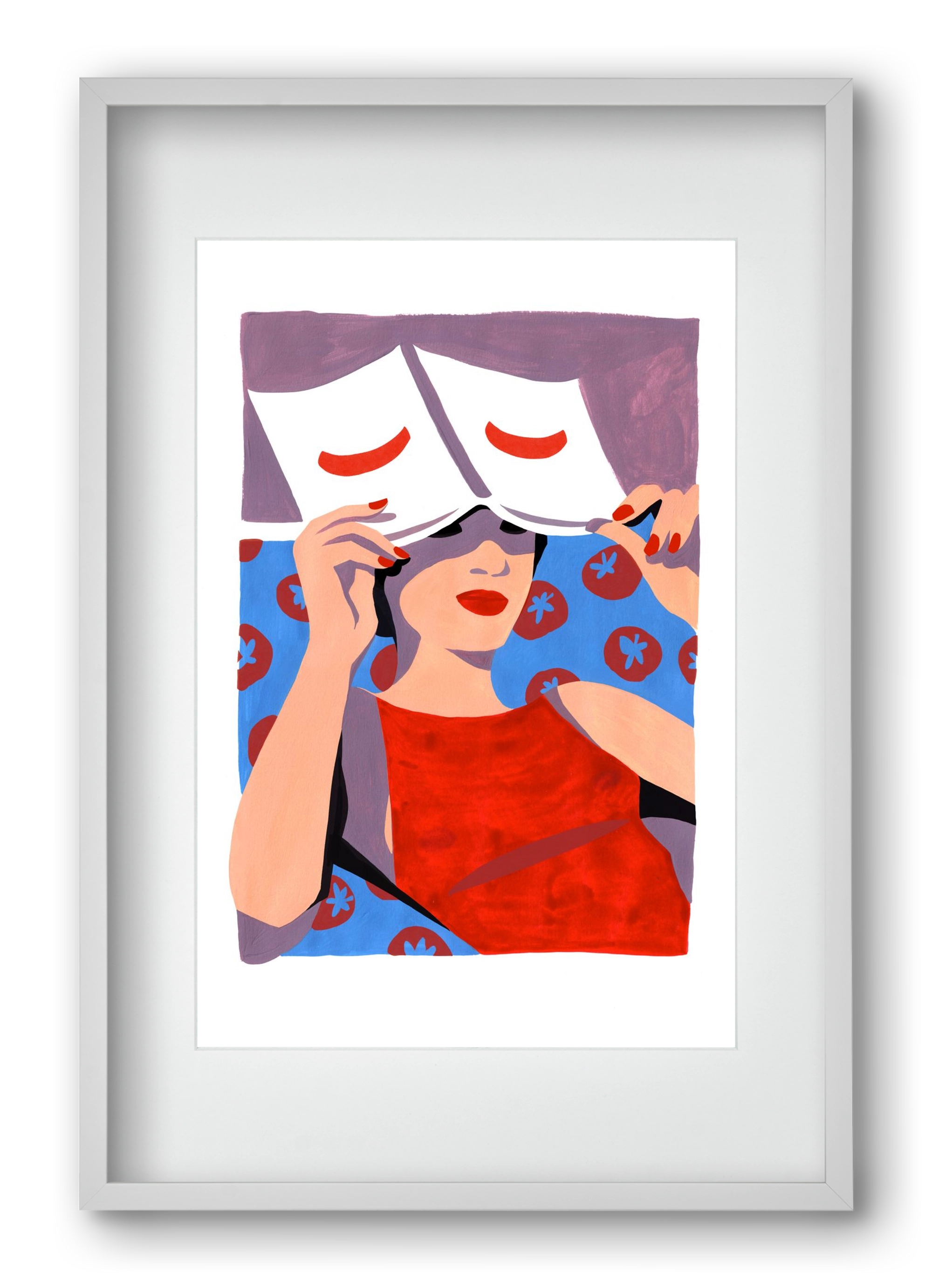 Summertime, 40x60 cm (30x45 cm), Fehér keret, paszpartuval