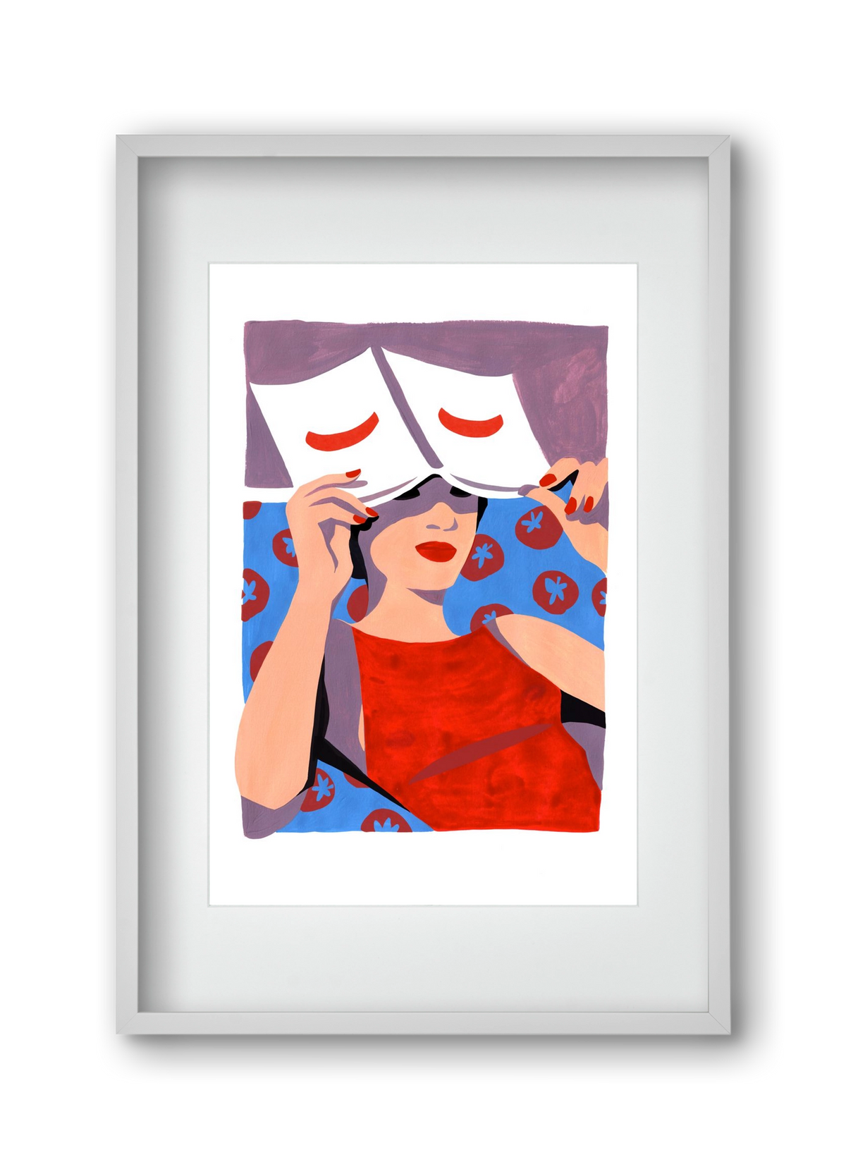 Summertime, 30x45 cm (20x30 cm), Fehér keret, paszpartuval