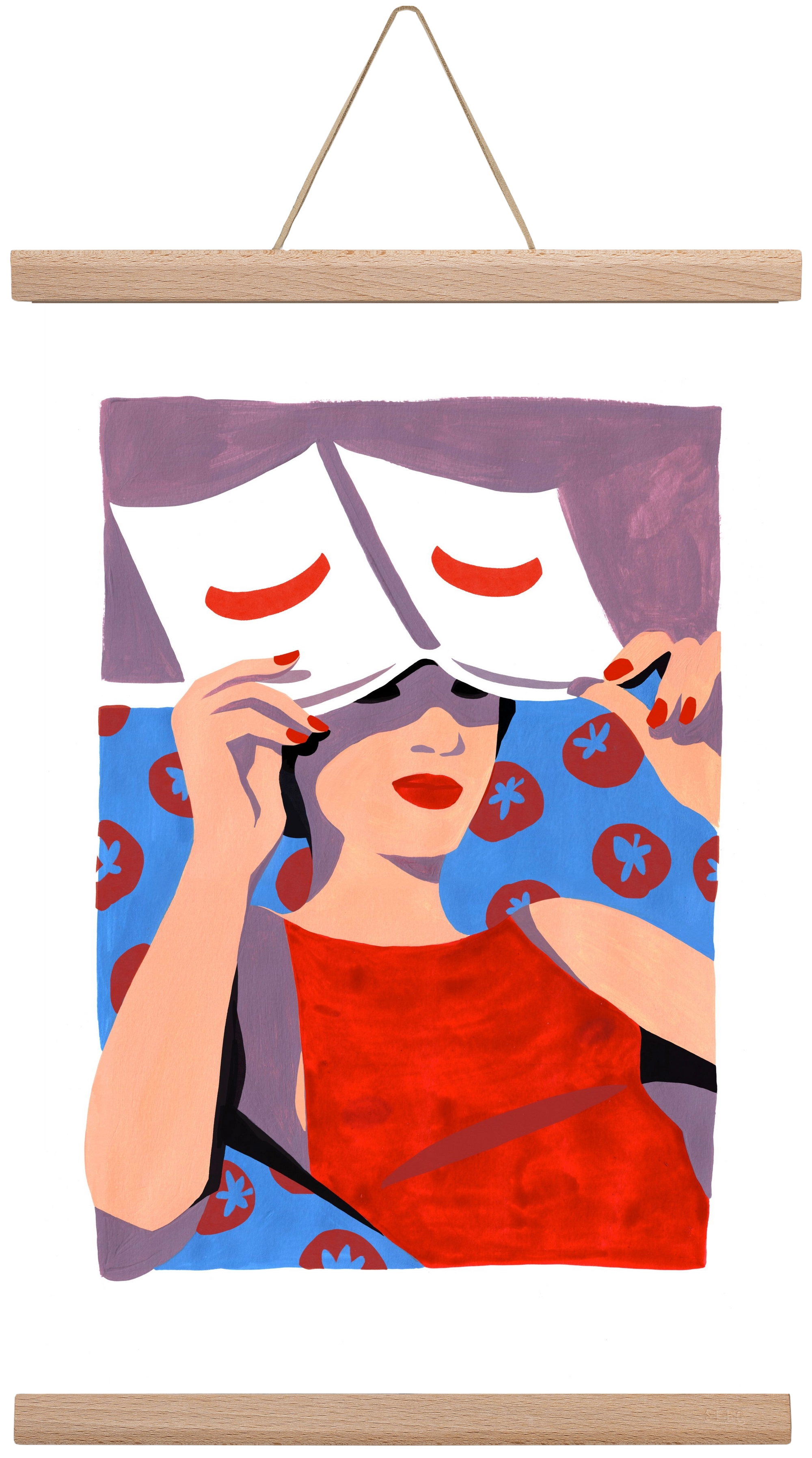 Summertime, 30x45 cm (30x45 cm), Tölgy akasztó