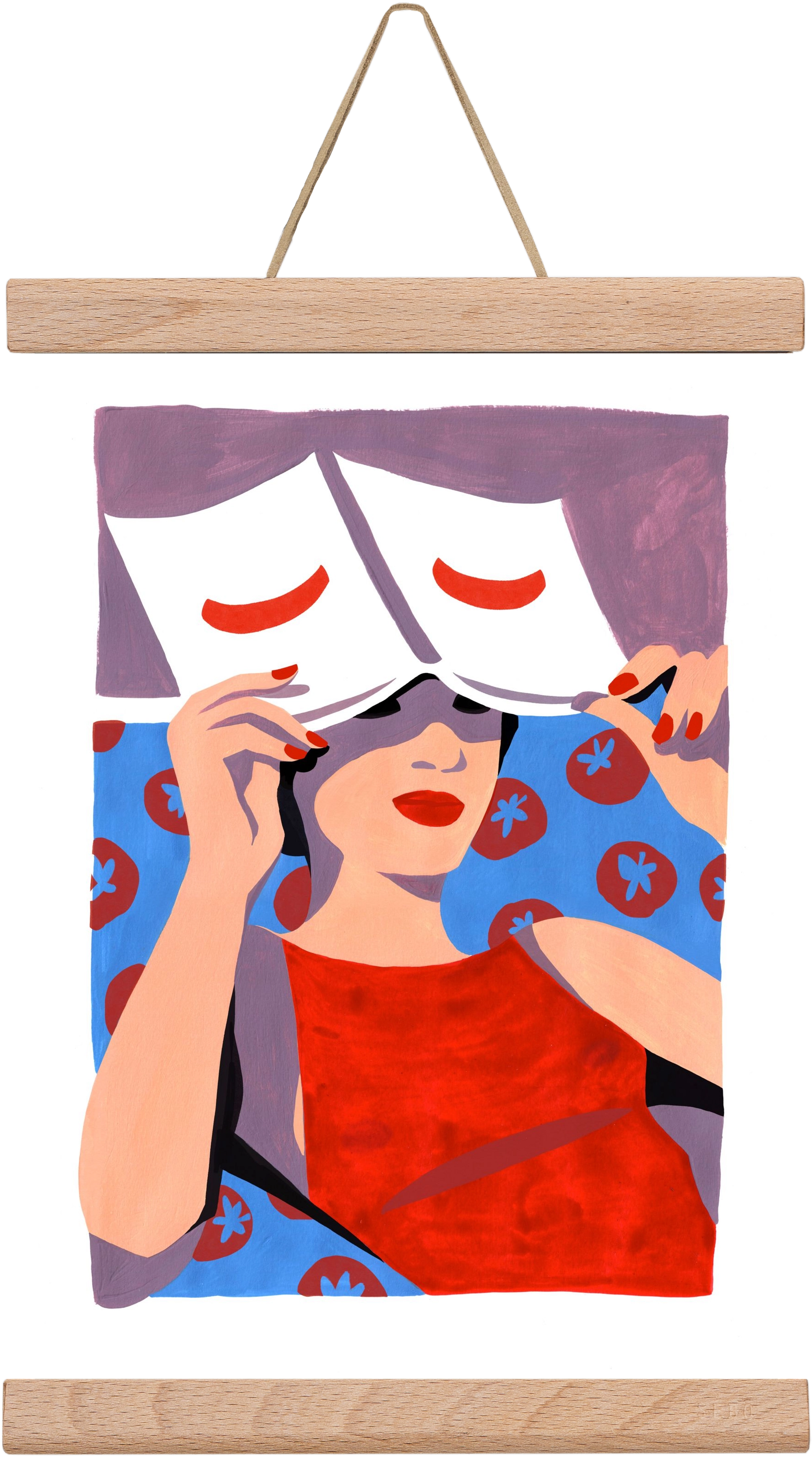 Summertime, 20x30 cm (20x30 cm), Tölgy akasztó