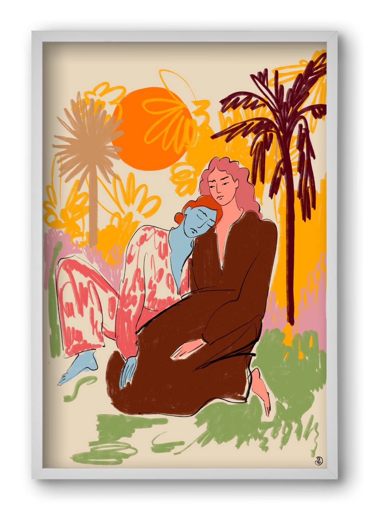 CONNECTED, 40x60 cm (40x60 cm), Fehér keret