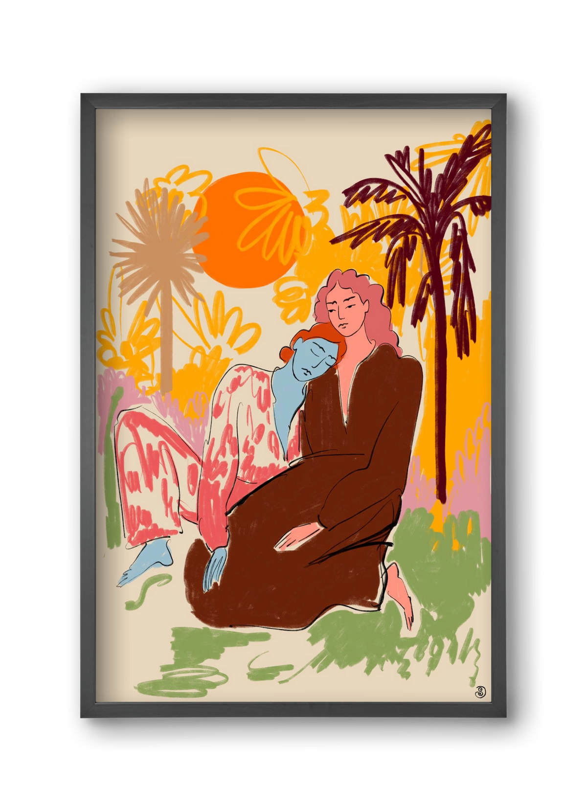 CONNECTED, 30x45 cm (30x45 cm), Fekete keret