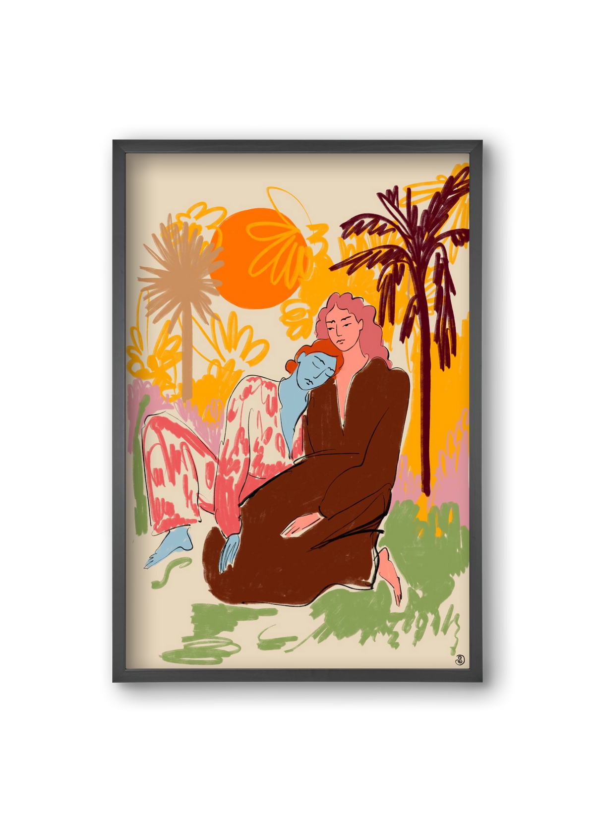 CONNECTED, 20x30 cm (20x30 cm), Fekete keret