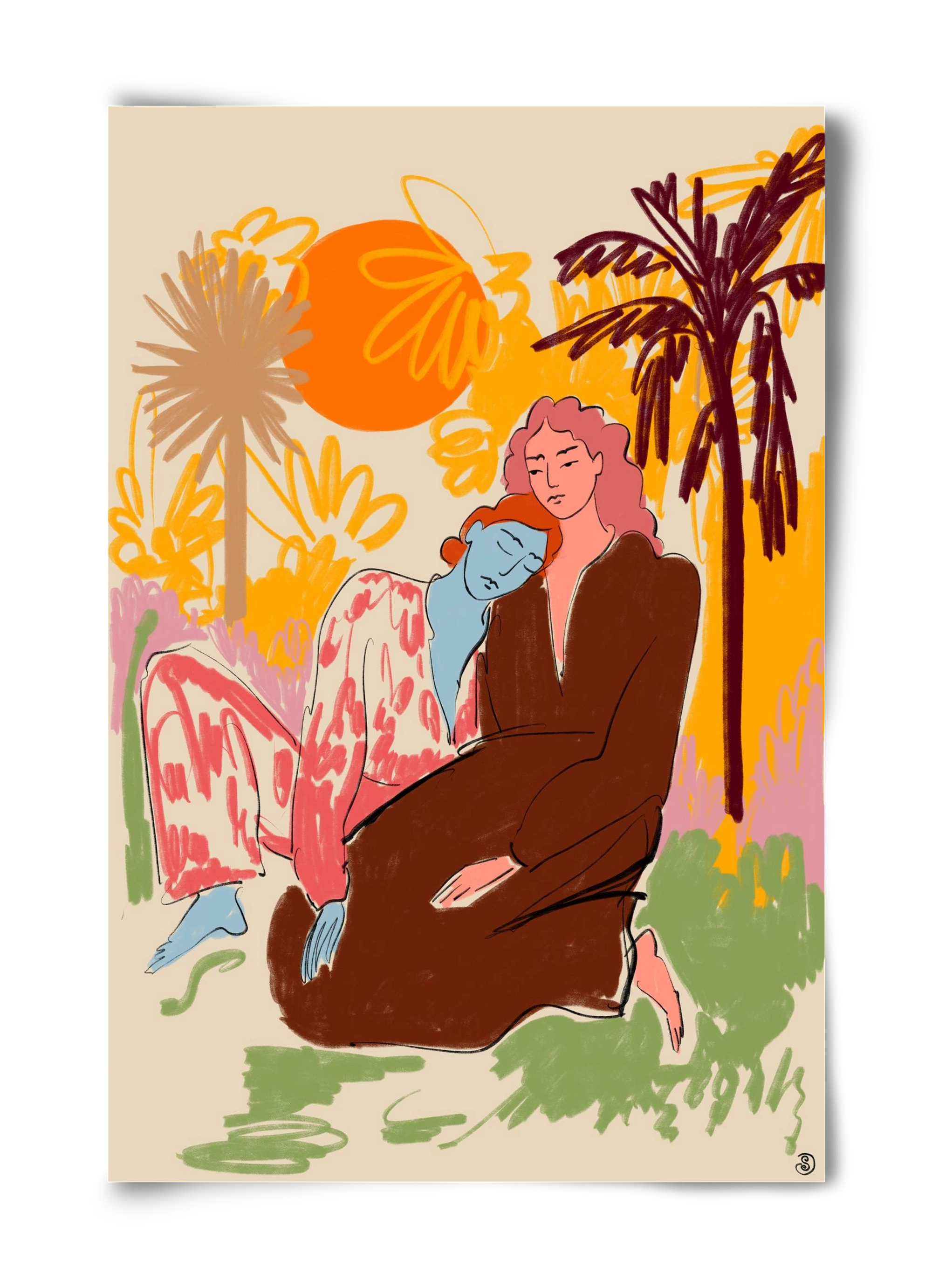 CONNECTED, 40x60 cm, Keret nélkül