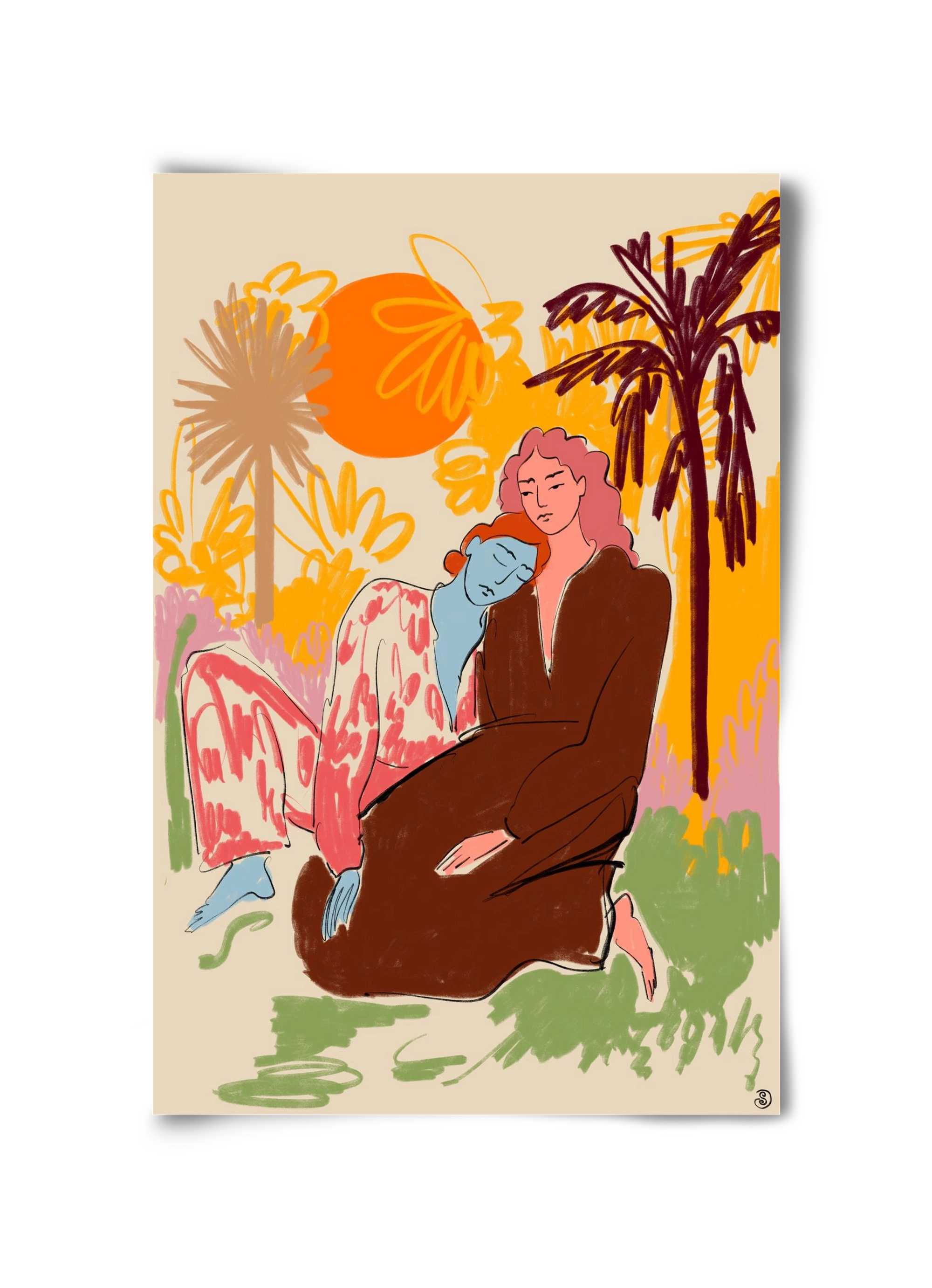 CONNECTED, 30x45 cm, Keret nélkül