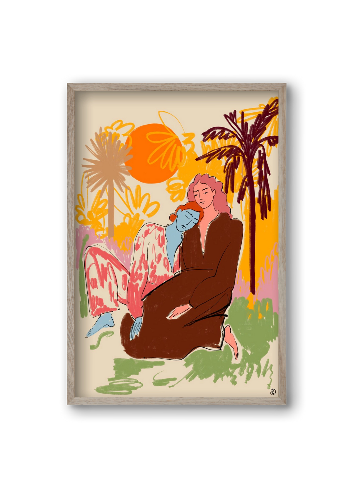 CONNECTED, 20x30 cm (20x30 cm), Tölgy keret