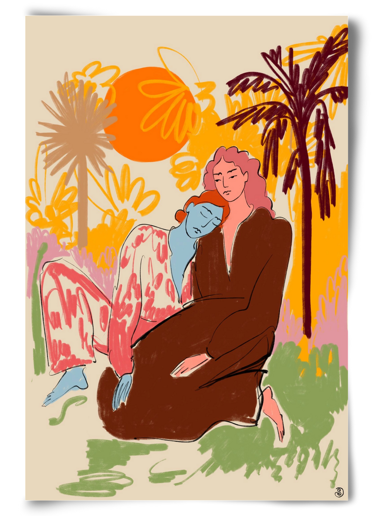 CONNECTED, 60x90 cm, Keret nélkül