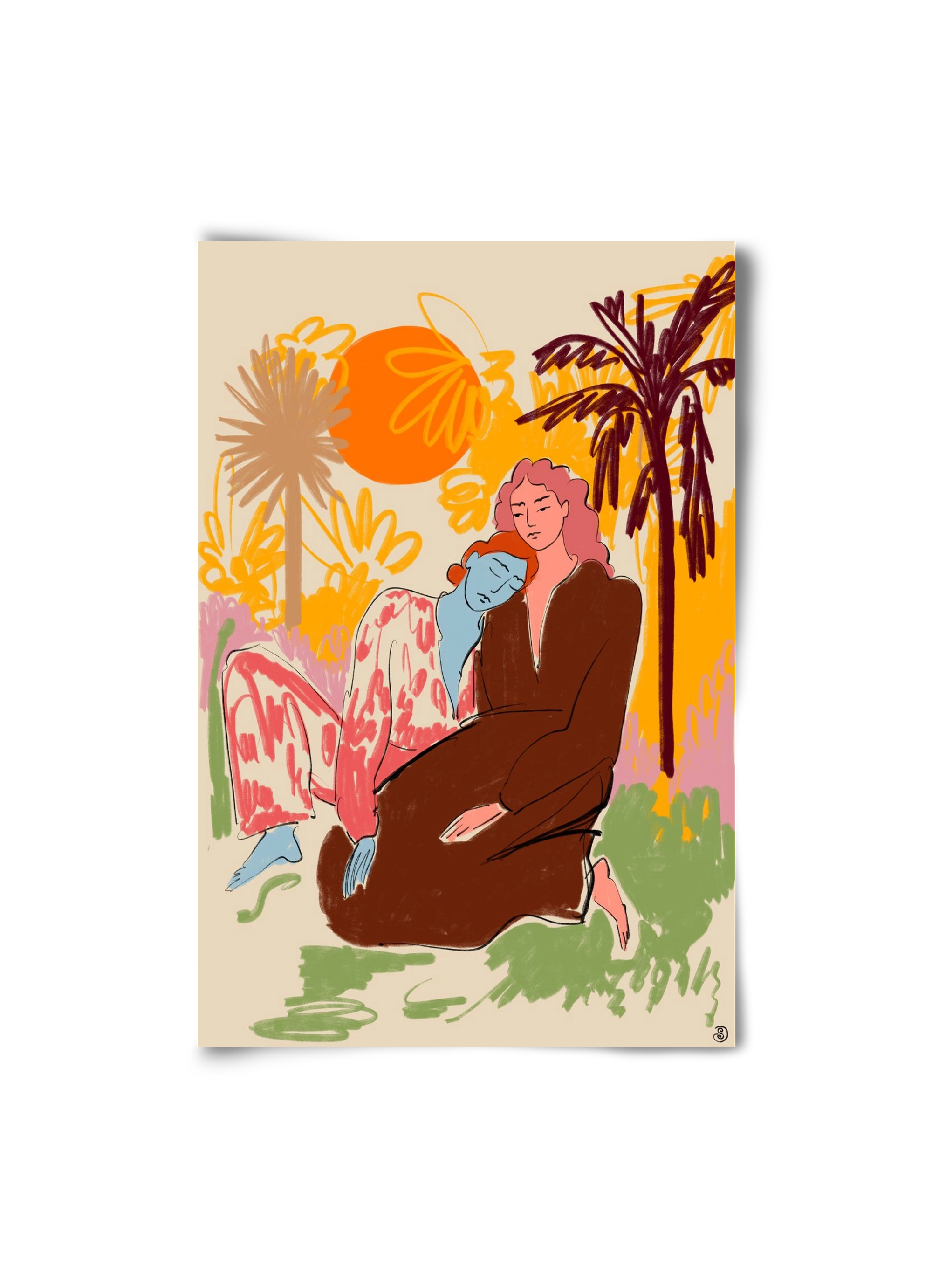 CONNECTED, 20x30 cm, Keret nélkül