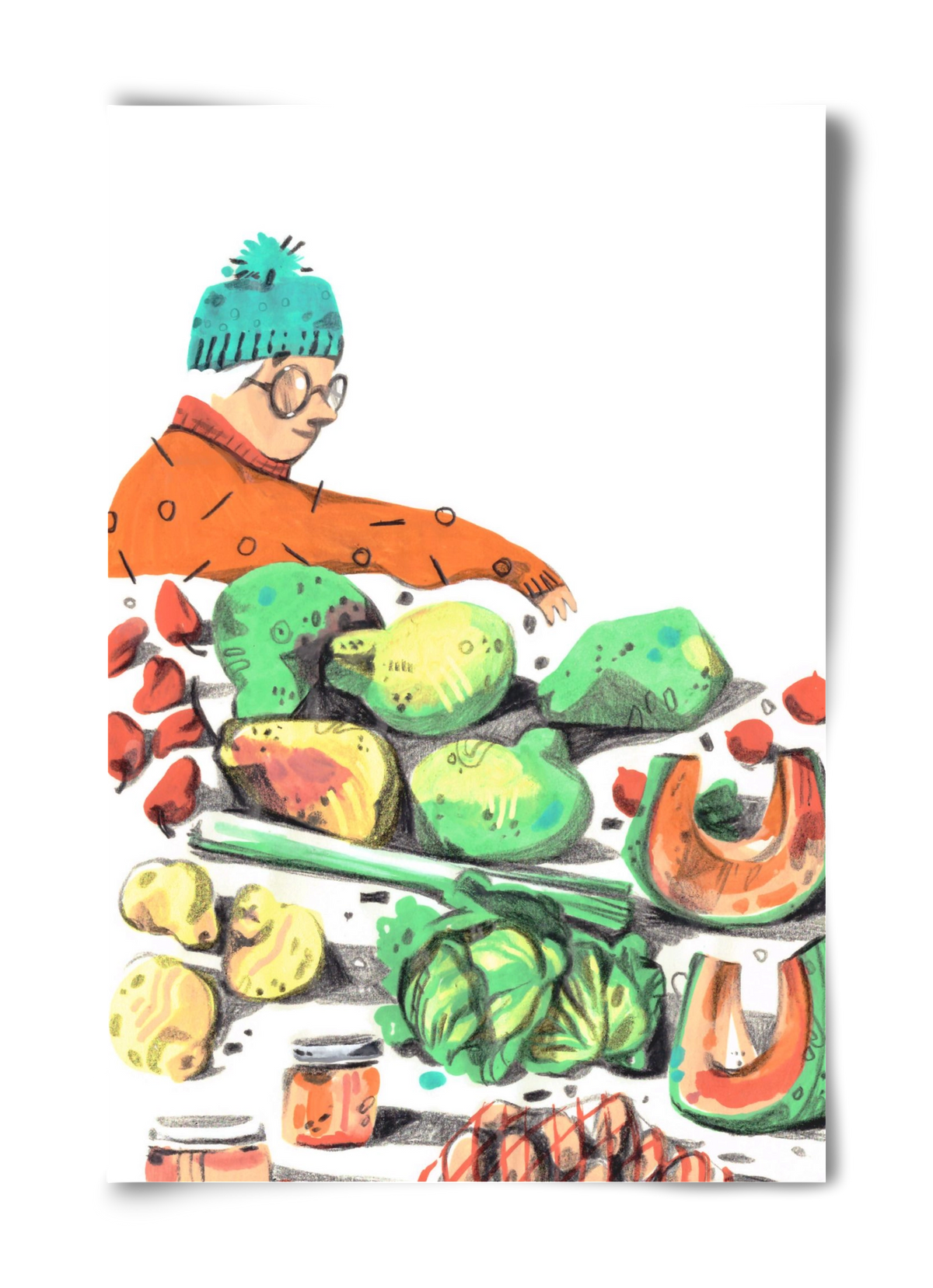 Vegetables, 40x60 cm, Keret nélkül