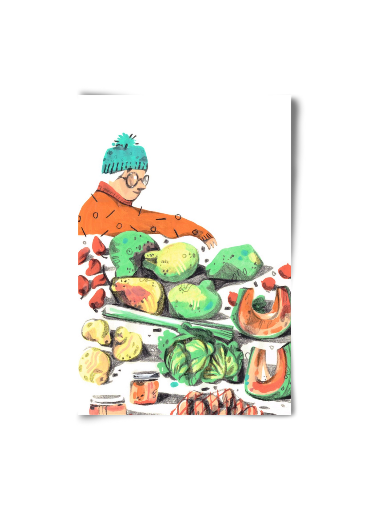 Vegetables, 20x30 cm, Keret nélkül