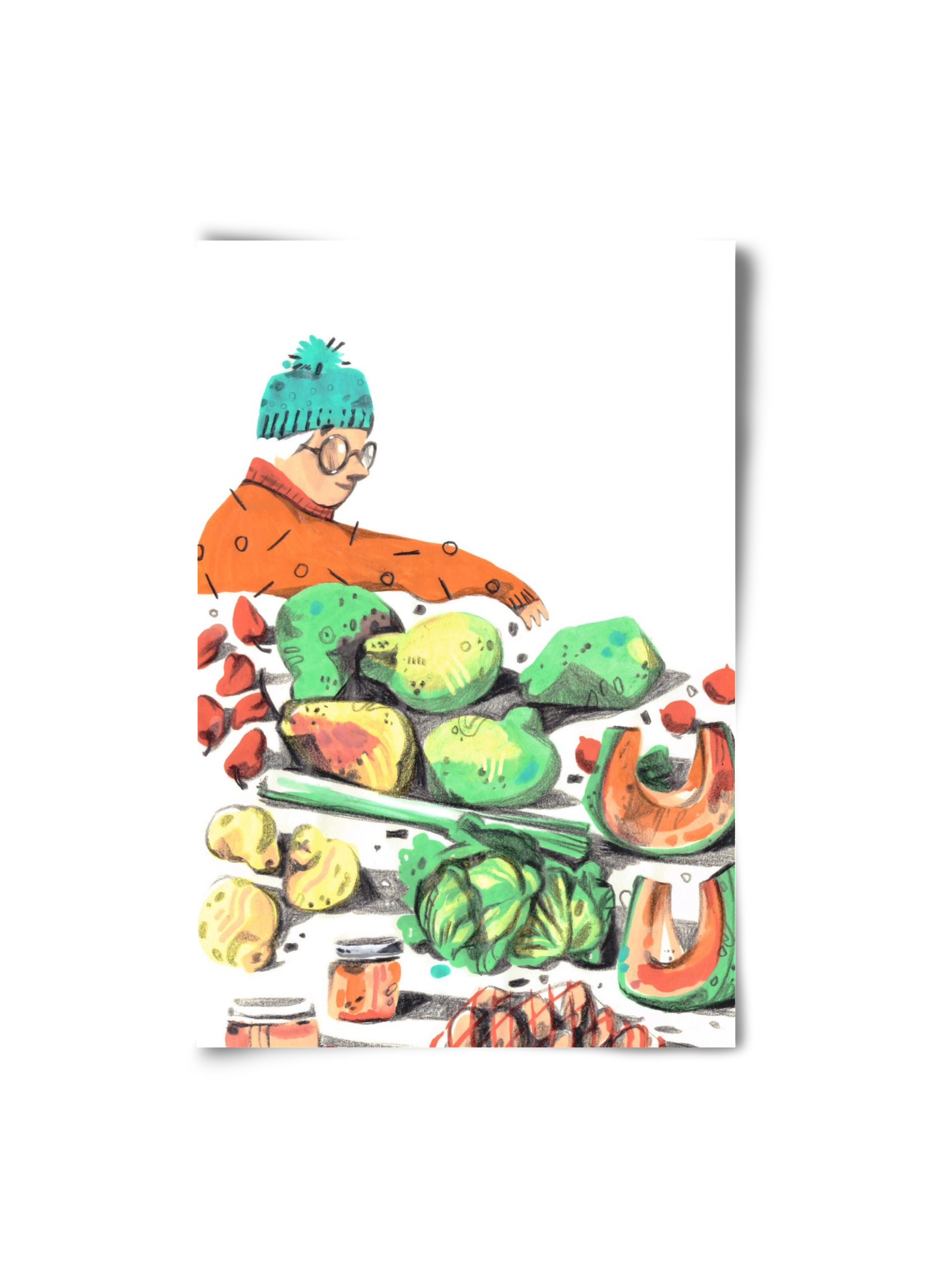 Vegetables, 20x30 cm, Keret nélkül