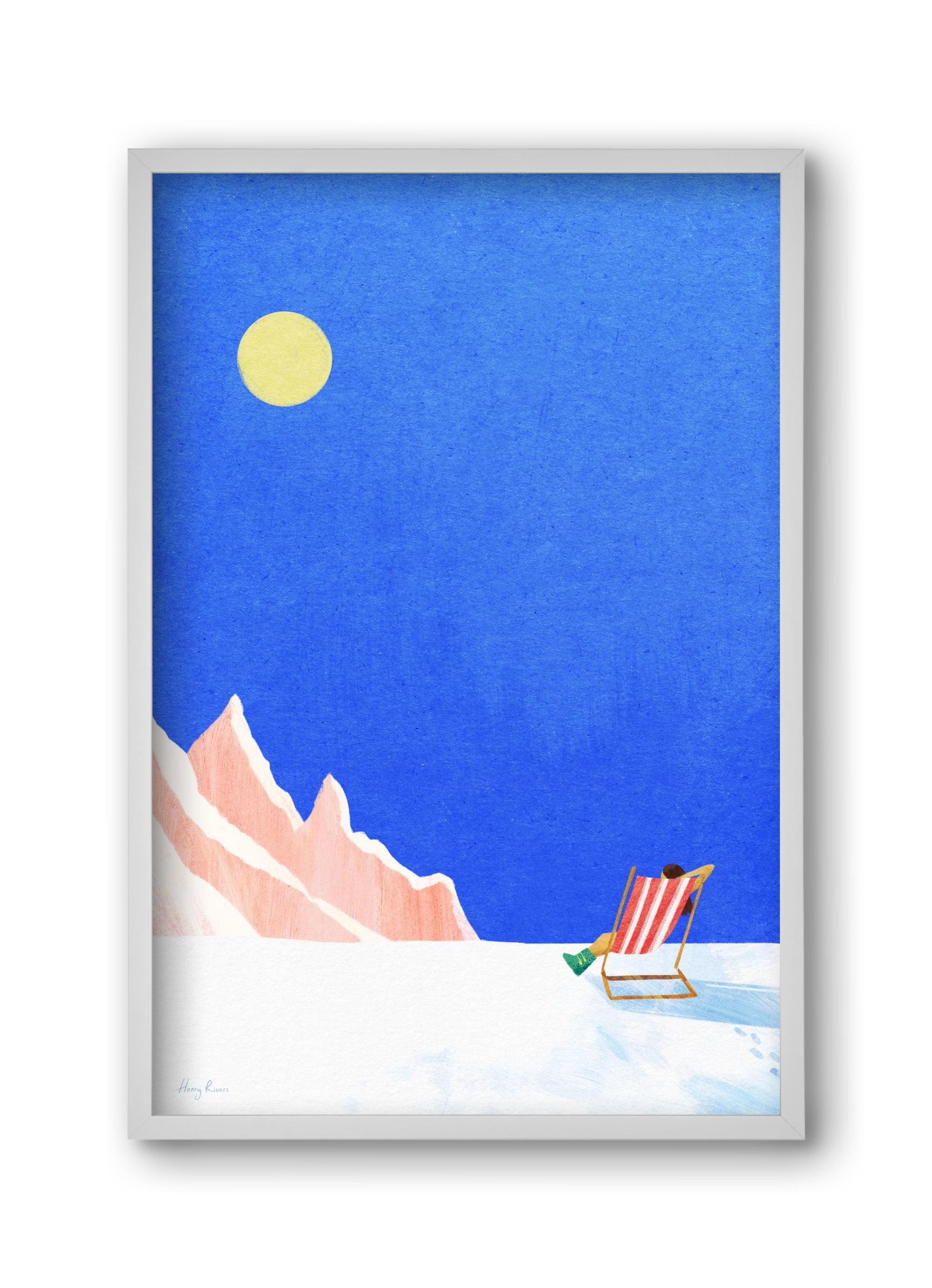 Apres Ski, 30x45 cm (30x45 cm), Fehér keret