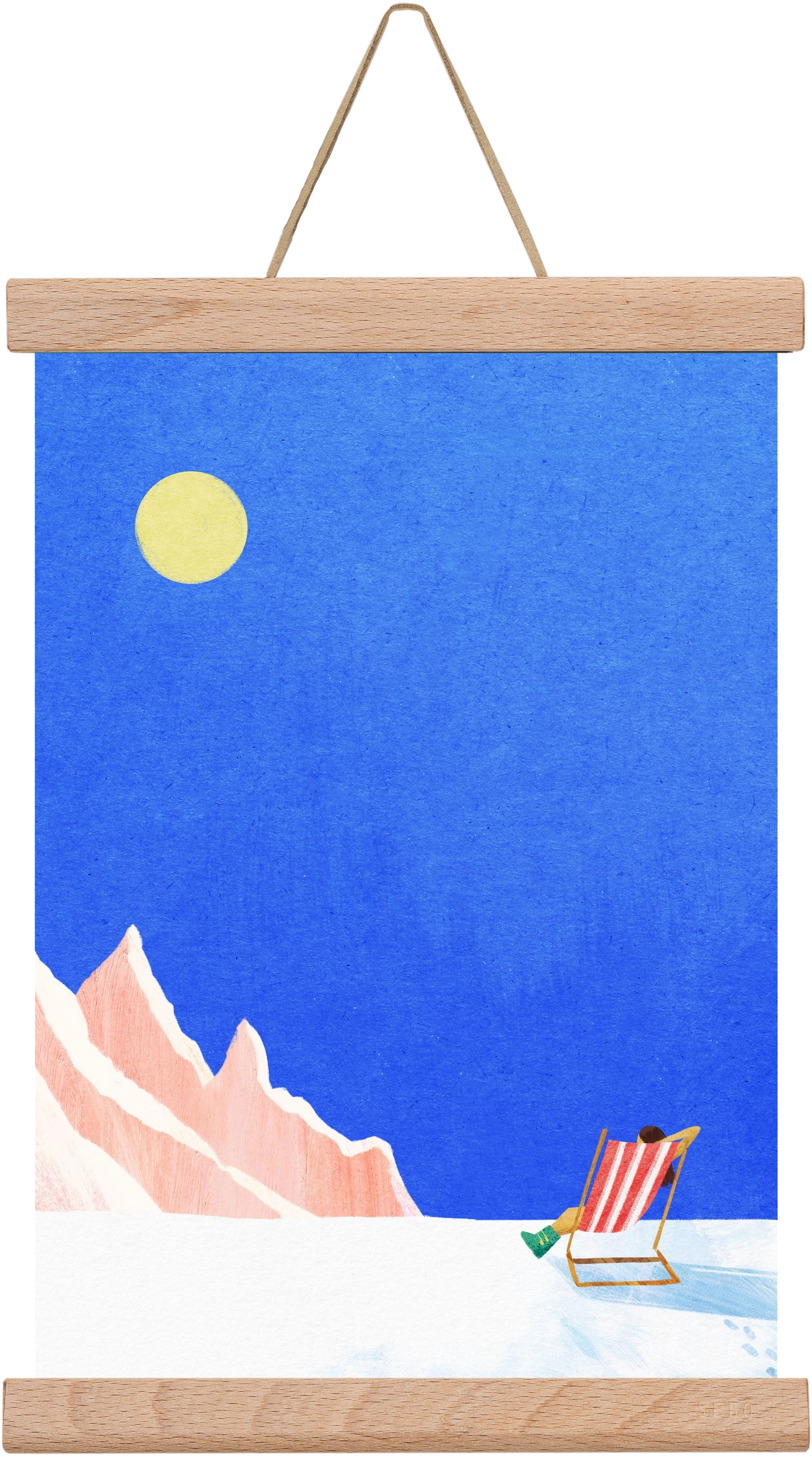 Apres Ski, 20x30 cm (20x30 cm), Tölgy akasztó