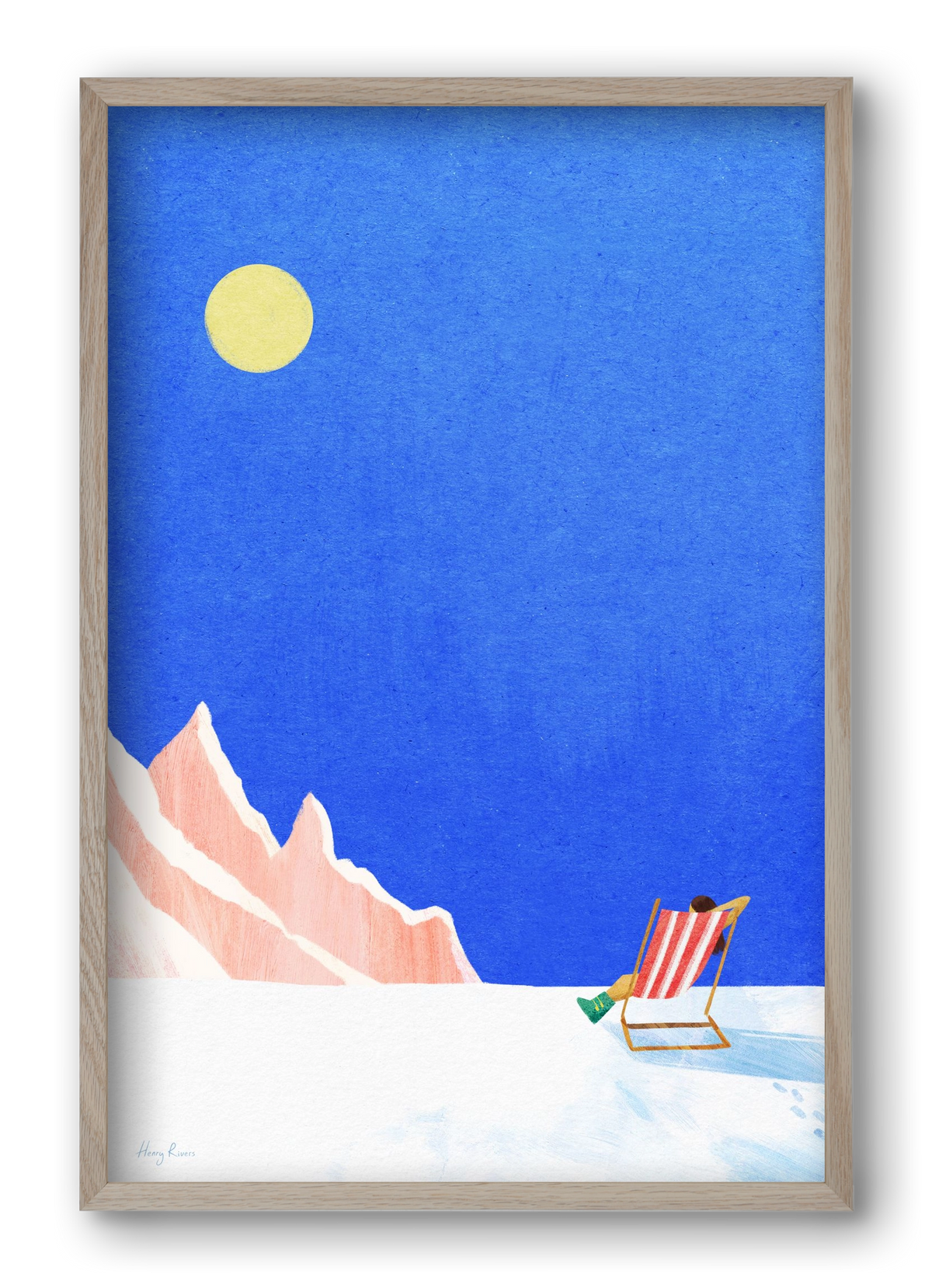 Apres Ski, 40x60 cm (40x60 cm), Tölgy keret