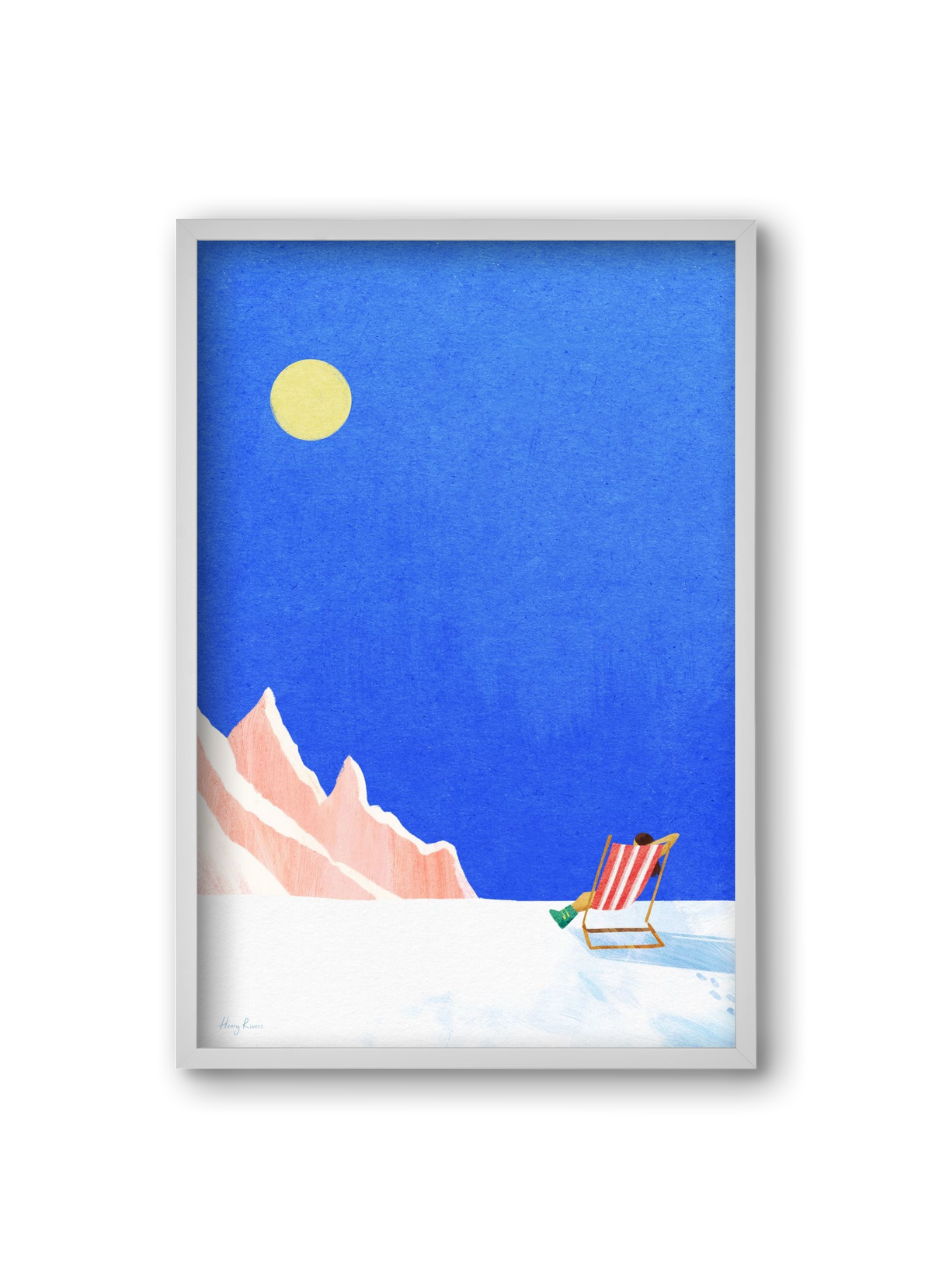 Apres Ski, 20x30 cm (20x30 cm), Fehér keret